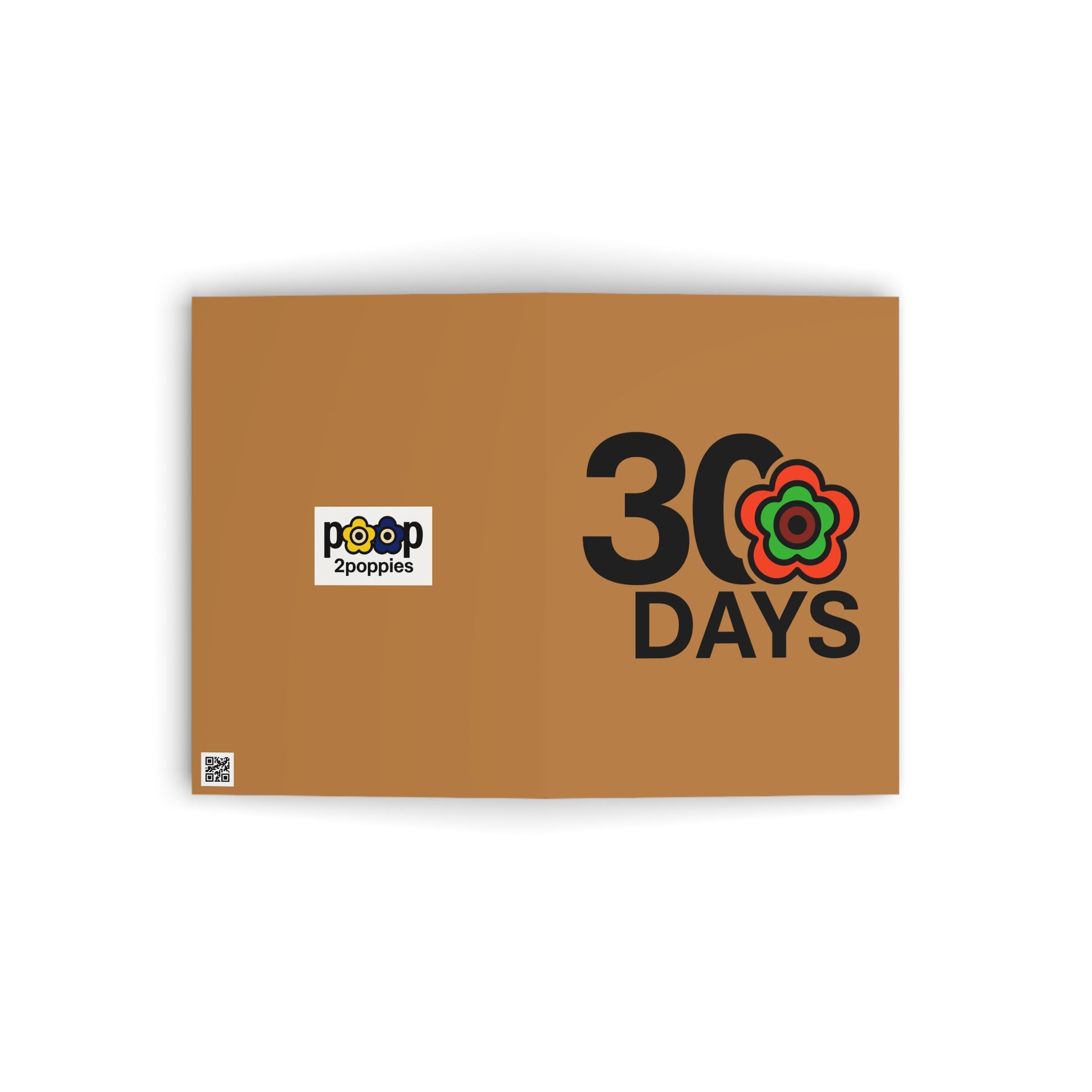 P🌺🌺P2Poppies 30 Days Milestone Greeting Card