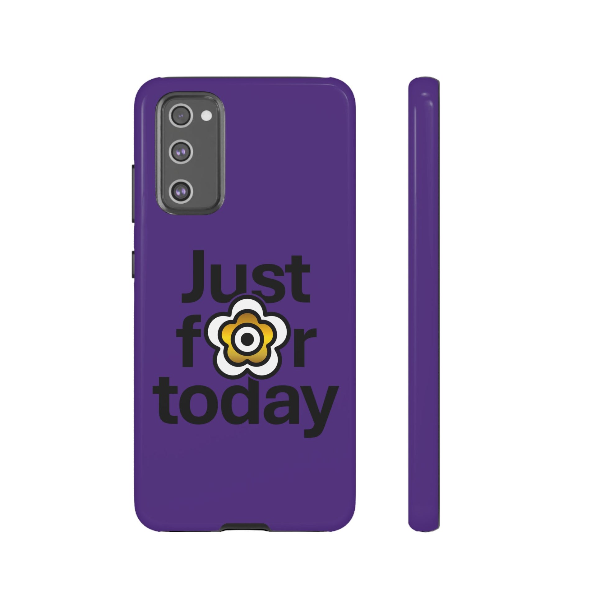 P🌺🌺P2Poppies Just for Today Samsung Phone Case – Inspirational Recovery Protection