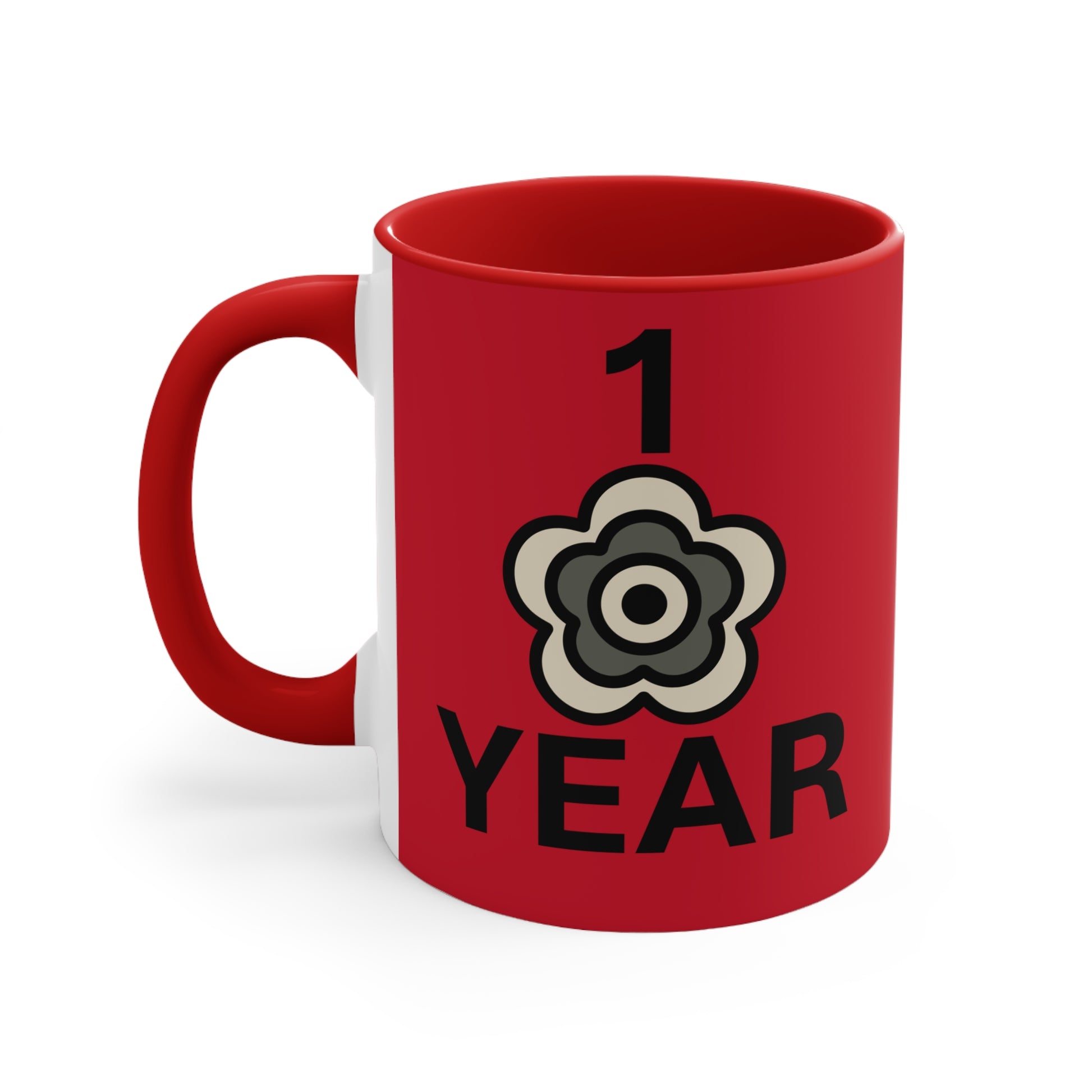P🌺🌺P2Poppies 1 Year – Motivational Recovery Mug