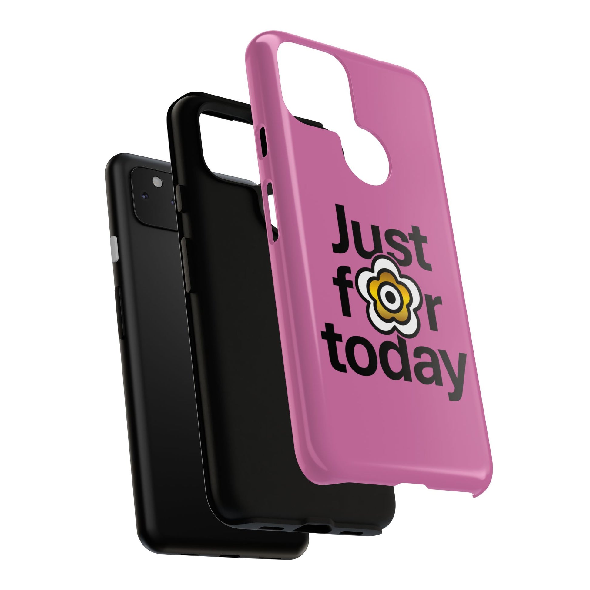 P🌺🌺P2Poppies Just for Today Google Phone Case – Inspirational Recovery Protection