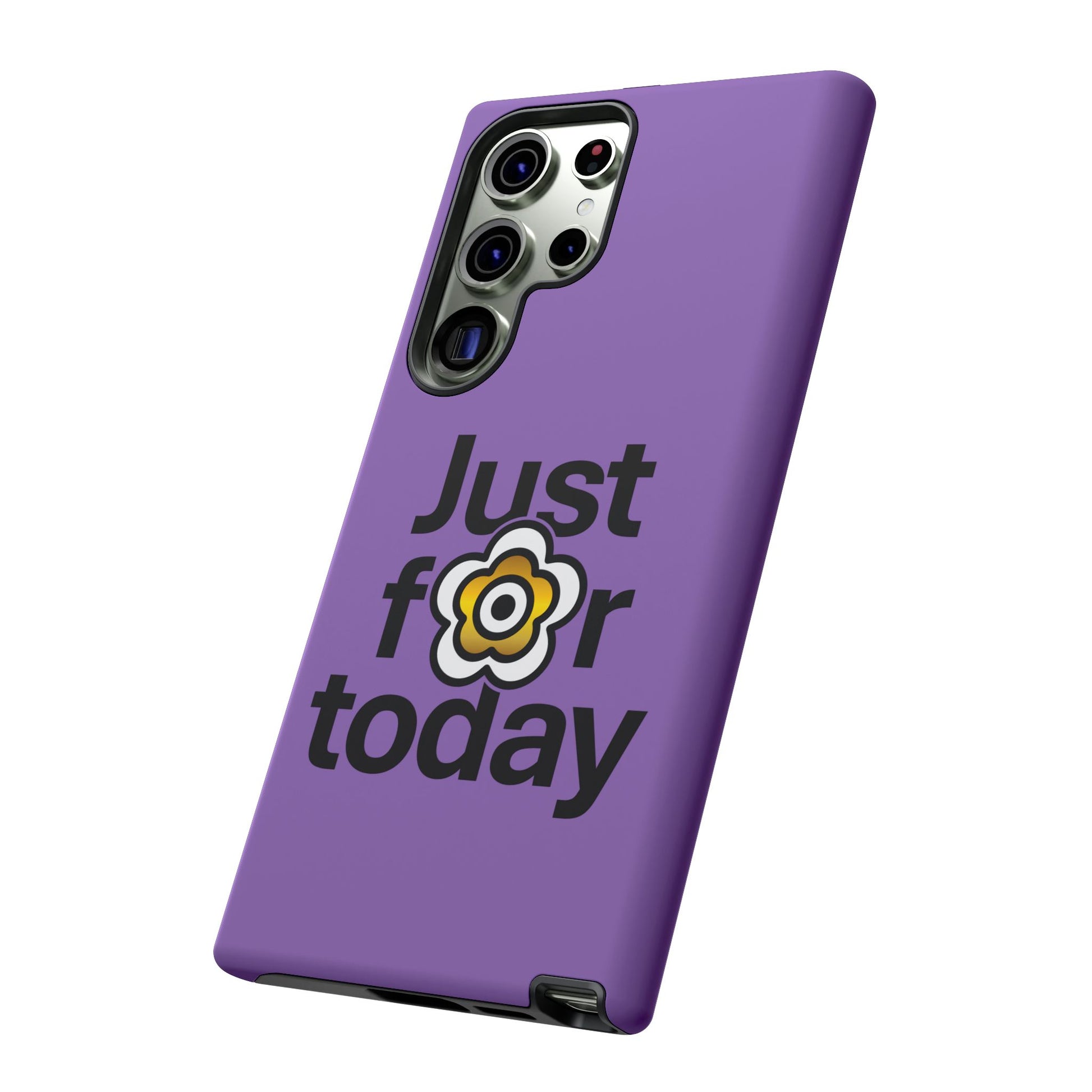 P🌺🌺P2Poppies Just for Today Samsung Phone Case – Inspirational Recovery Protection