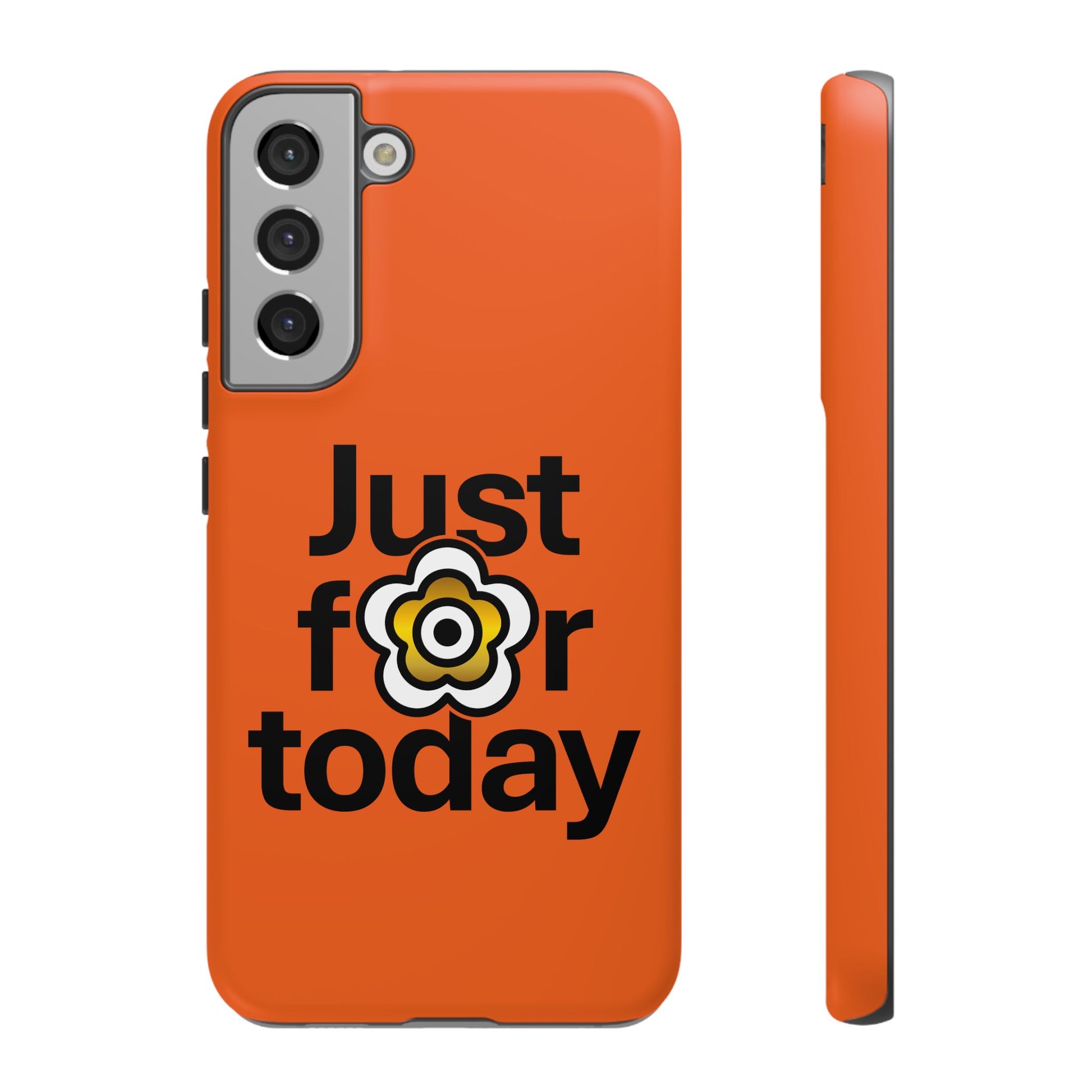 P🌺🌺P2Poppies Just for Today Samsung Phone Case – Inspirational Recovery Protection