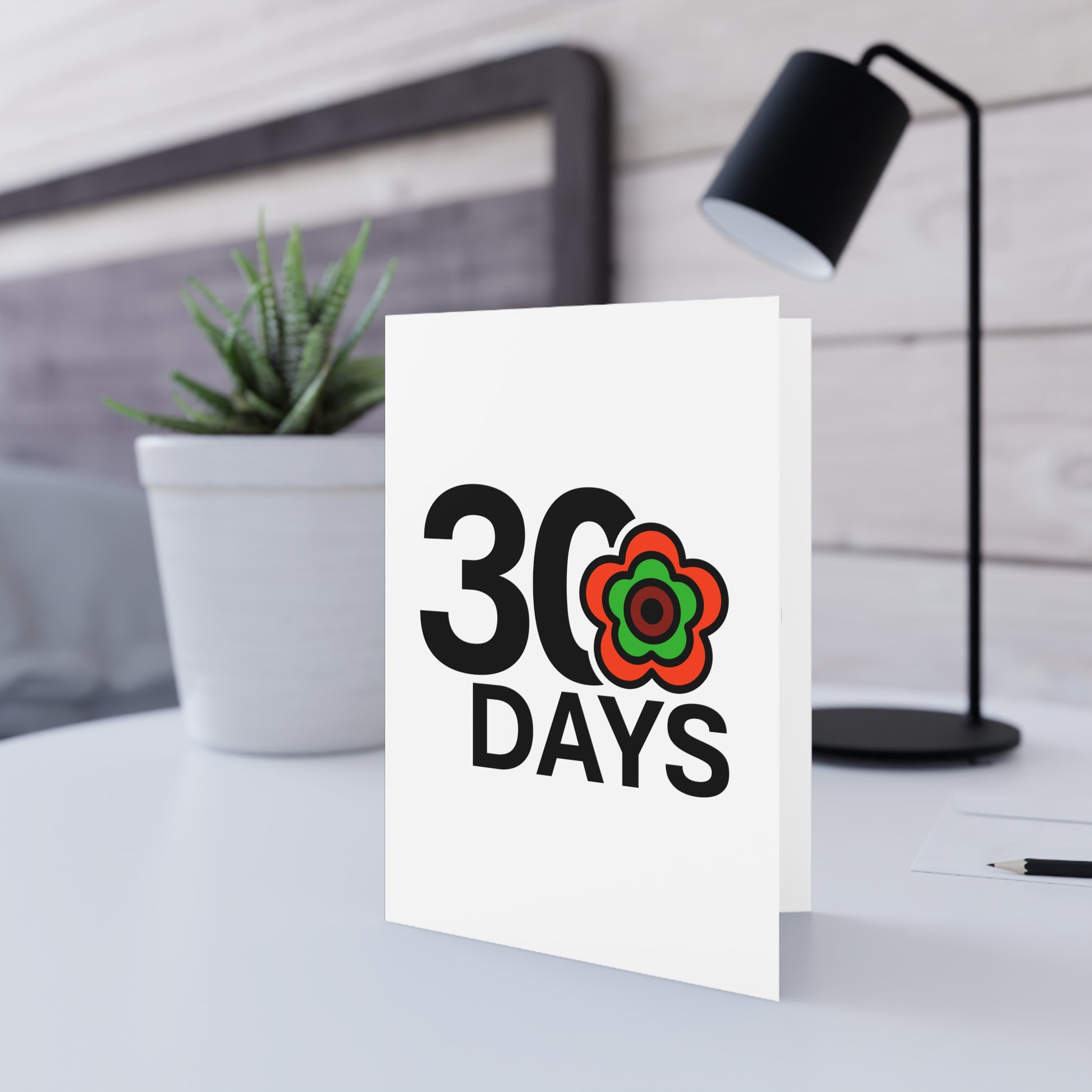 P🌺🌺P2Poppies 30 Days Milestone Greeting Card