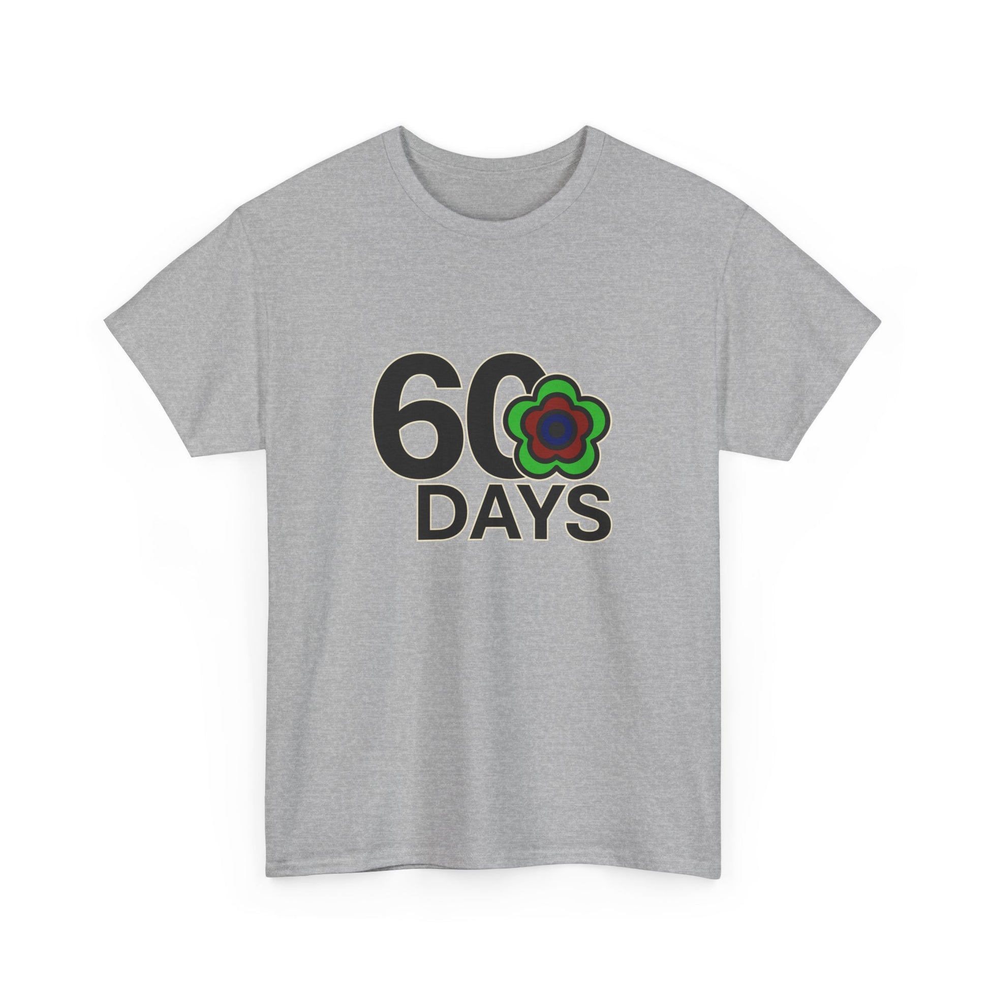 P🌺🌺P2Poppies 60 Days Sober – Motivational Recovery T-Shirt