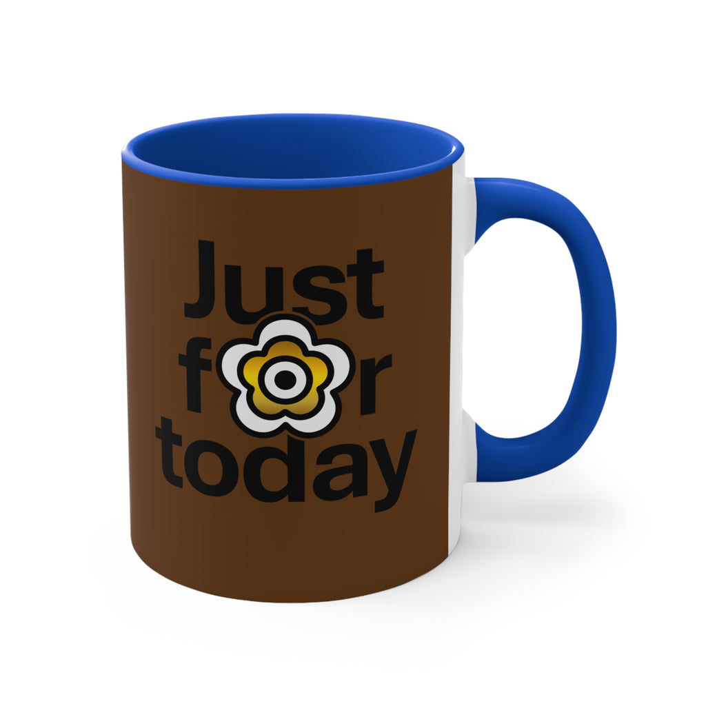 P🌺🌺P2Poppies Just for Today – Motivational Recovery Mug