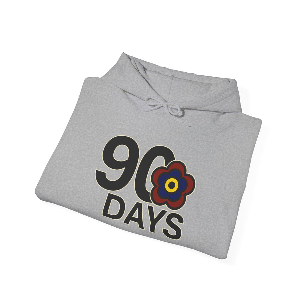 P🌺🌺P2Poppies 90 Days Sober Hoodie – Recovery Milestone Sweatshirt