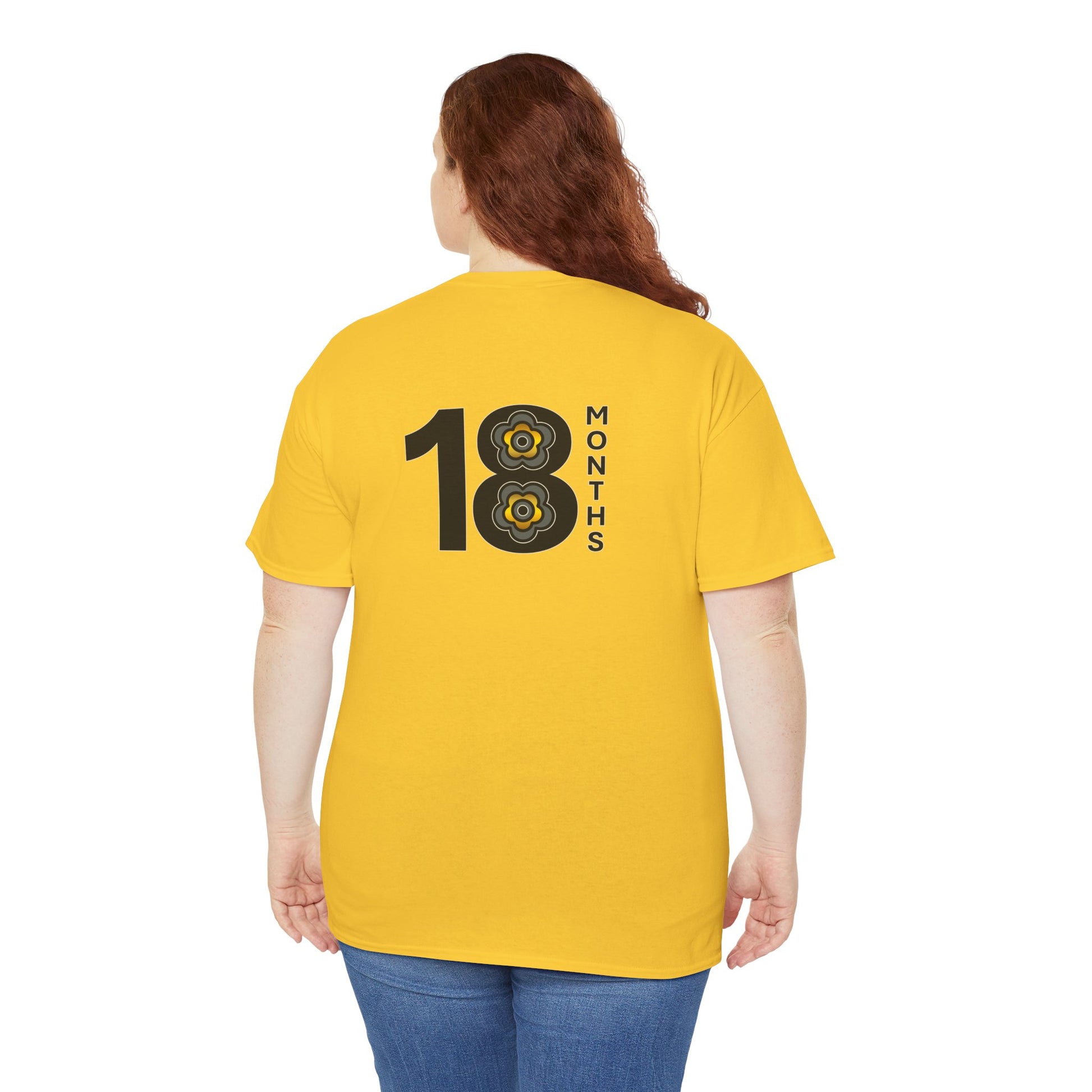 P🌺🌺P2Poppies 18 Months Sober – Motivational Recovery T-Shirt