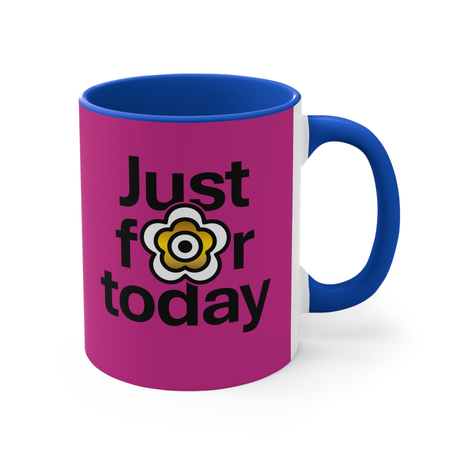 P🌺🌺P2Poppies Just for Today – Motivational Recovery Mug