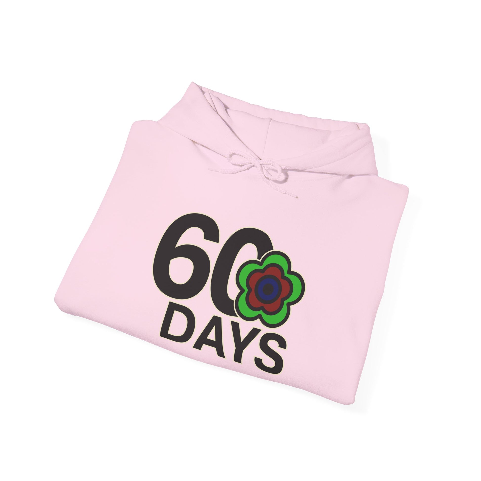 P🌺🌺P2Poppies 60 Days Sober Hoodie – Recovery Milestone Sweatshirt