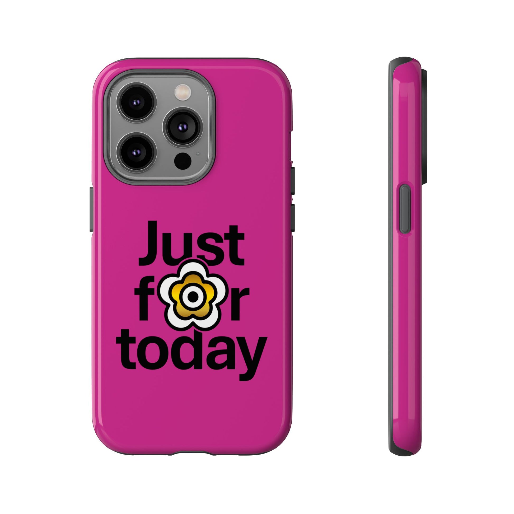 P🌺🌺P2Poppies Just for Today i-Phone Case – Inspirational Recovery Protection