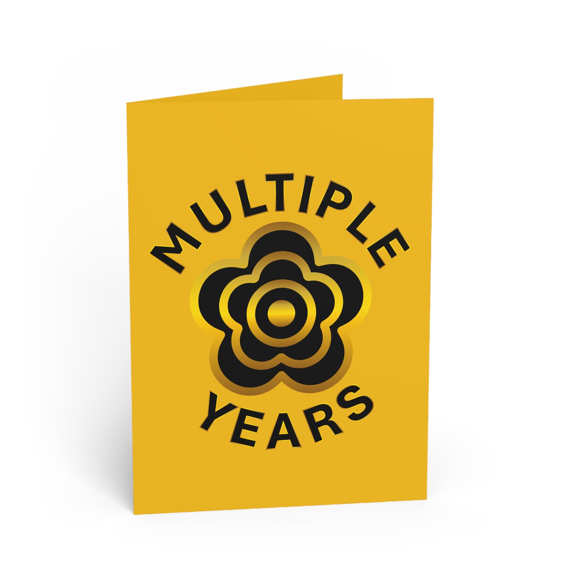 P🌺🌺P2Poppies Multiple Years Milestone Greeting Card