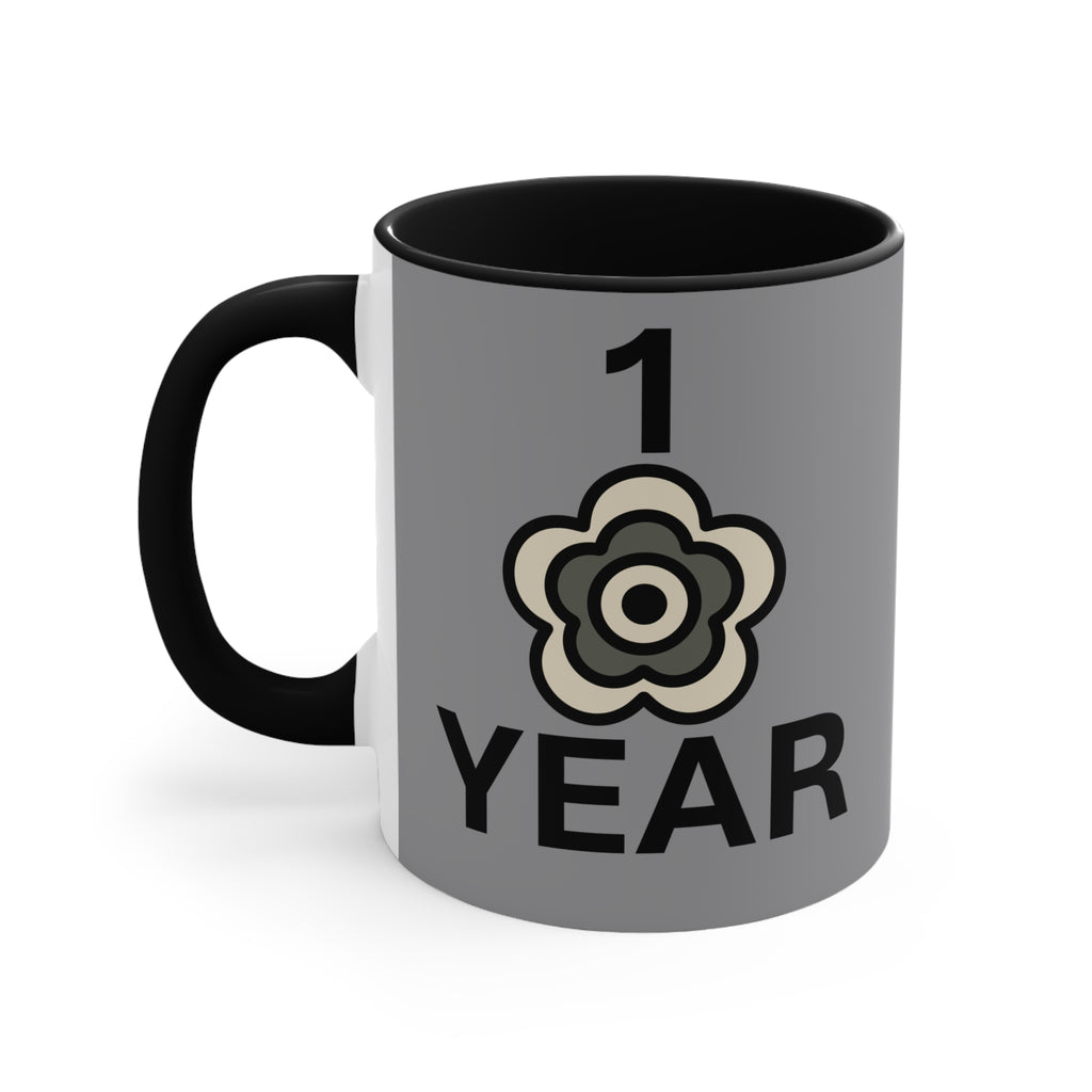 P🌺🌺P2Poppies 1 Year – Motivational Recovery Mug
