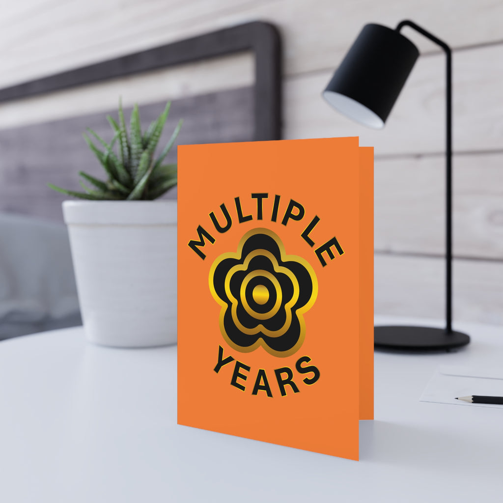 P🌺🌺P2Poppies Multiple Years Milestone Greeting Card