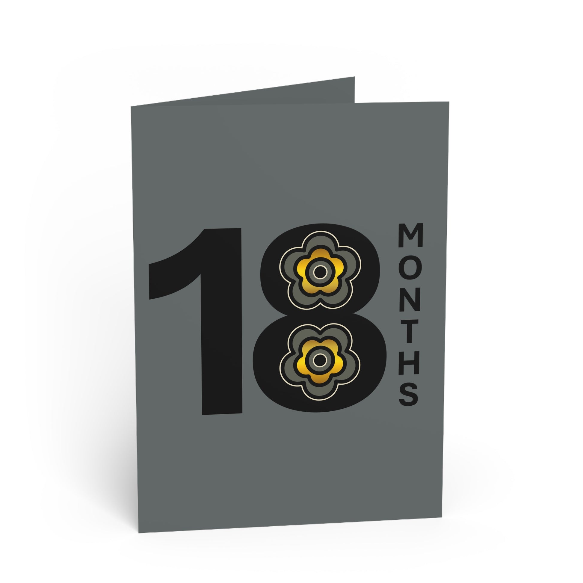 P🌺🌺P2Poppies 18 Months Milestone Greeting Card