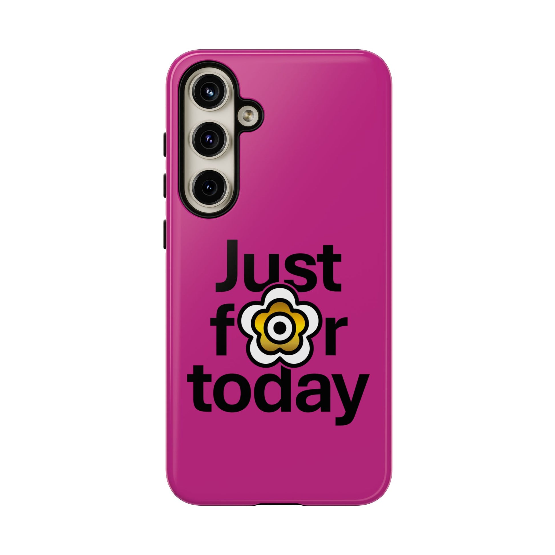 P🌺🌺P2Poppies Just for Today Samsung Phone Case – Inspirational Recovery Protection