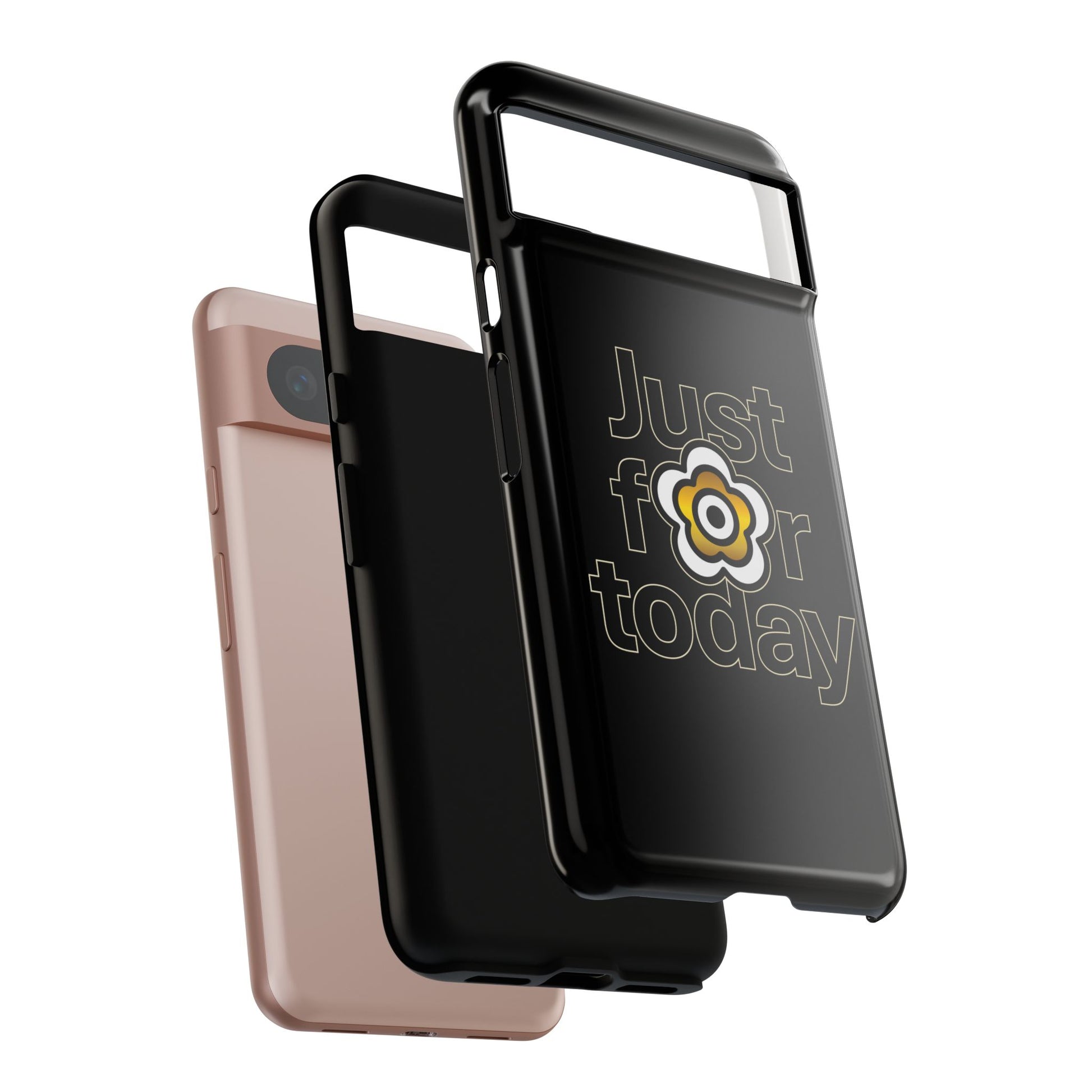 P🌺🌺P2Poppies Just for Today Google Phone Case – Inspirational Recovery Protection