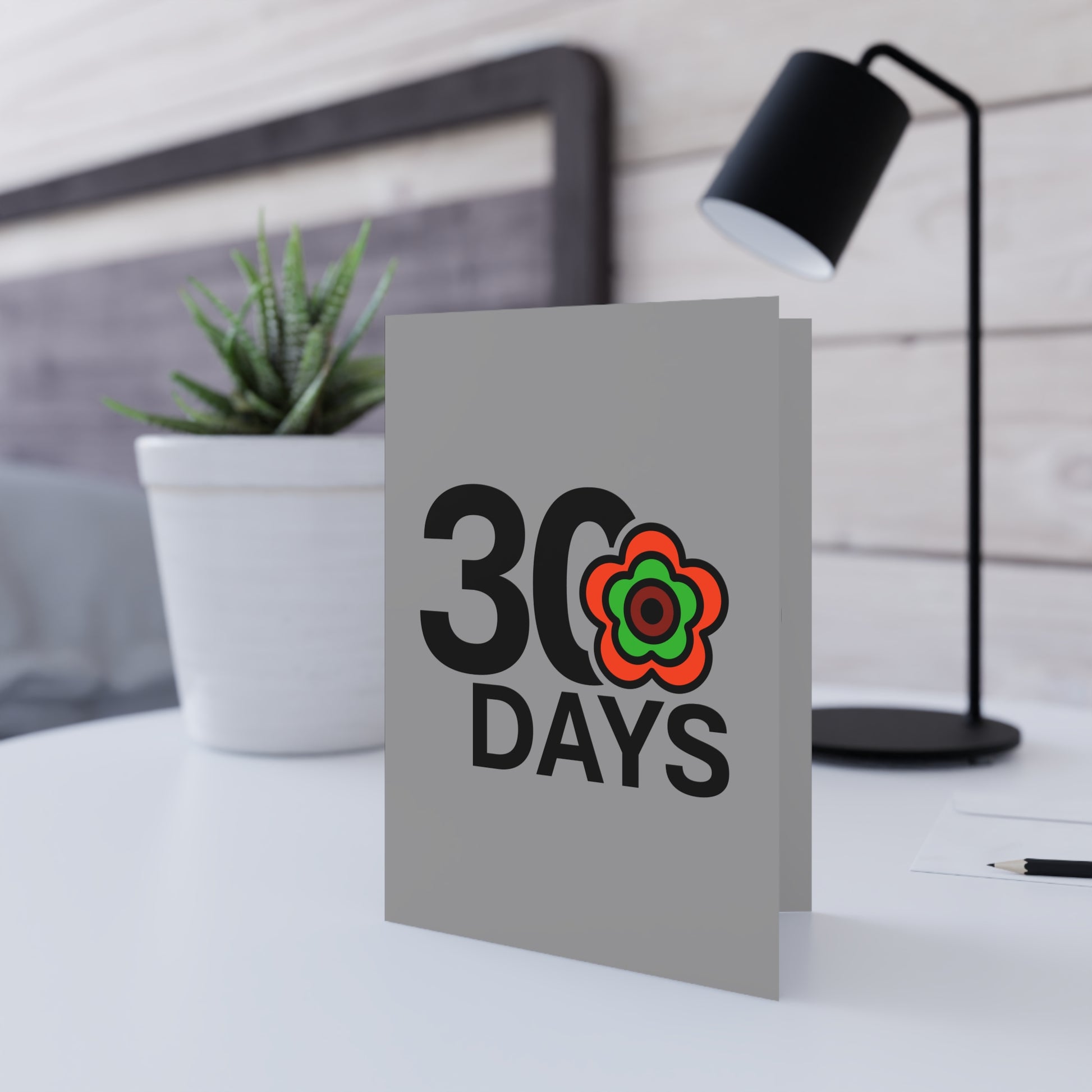 P🌺🌺P2Poppies 30 Days Milestone Greeting Card