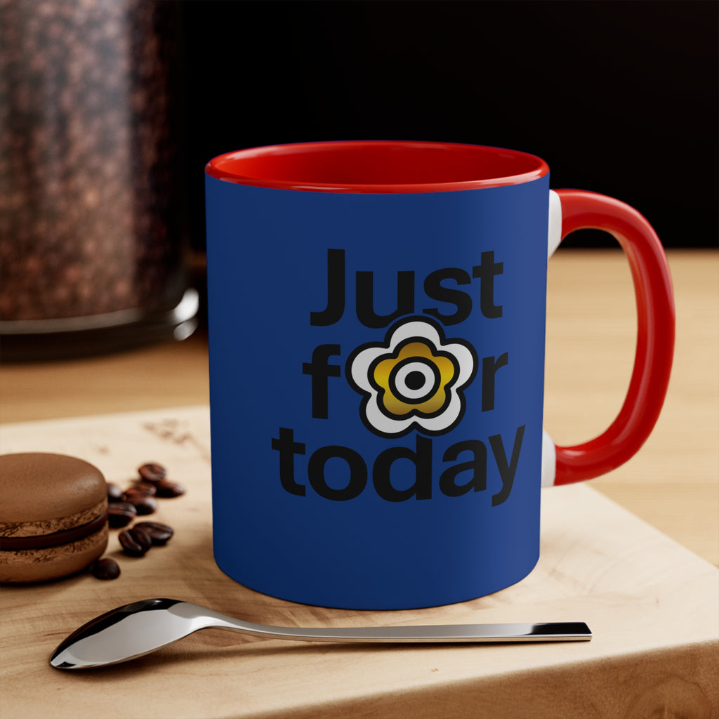 P🌺🌺P2Poppies Just for Today – Motivational Recovery Mug