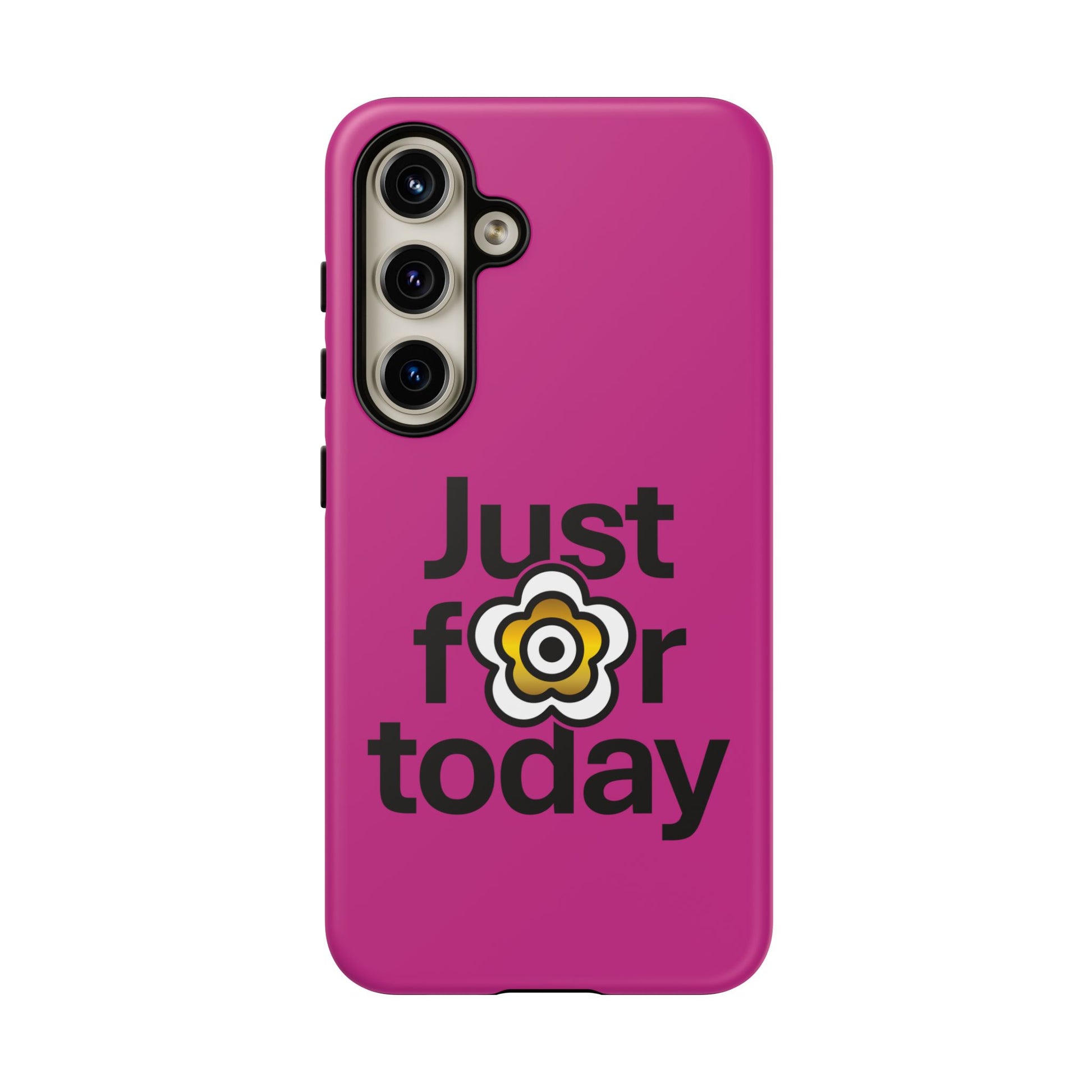 P🌺🌺P2Poppies Just for Today Samsung Phone Case – Inspirational Recovery Protection