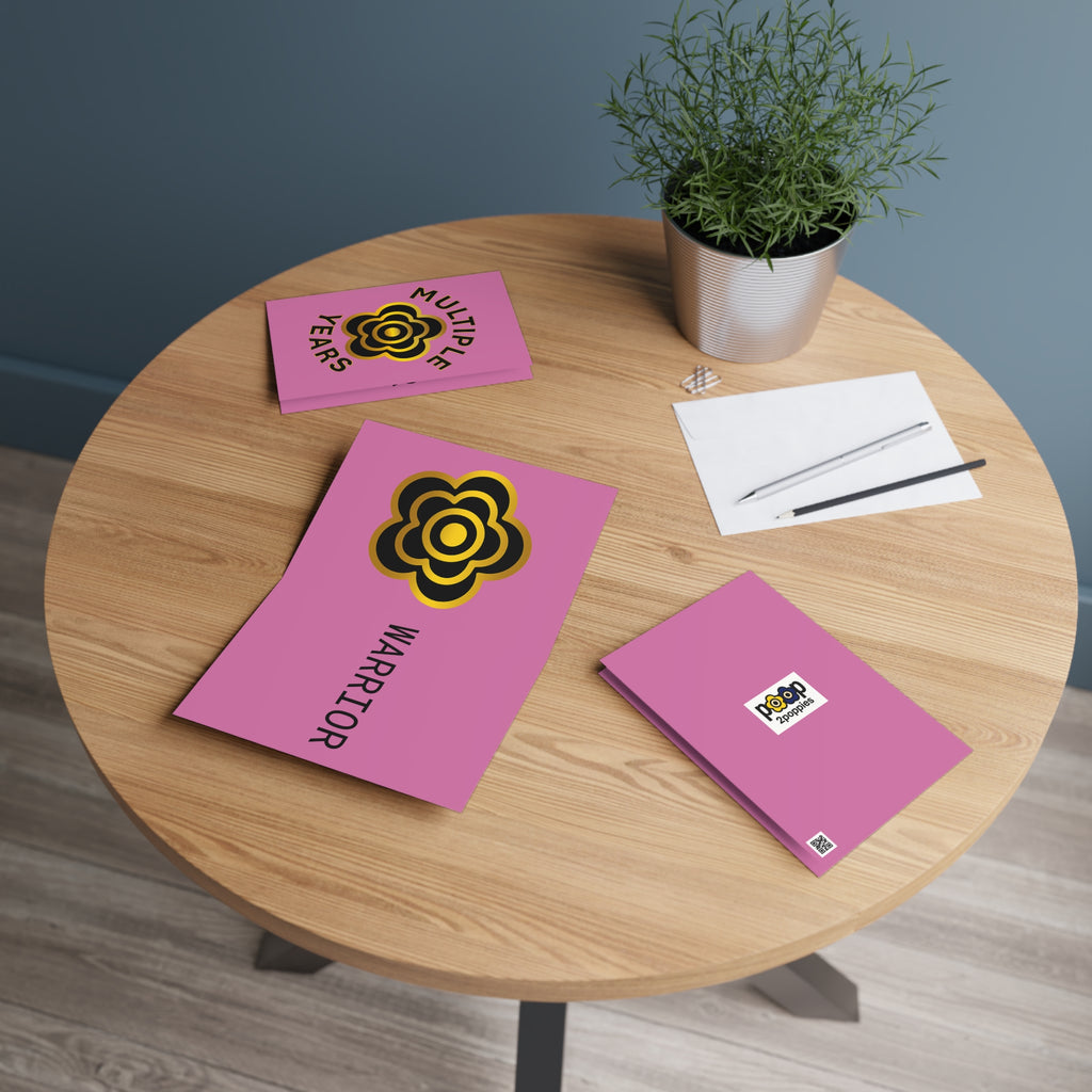 P🌺🌺P2Poppies Multiple Years Milestone Greeting Card