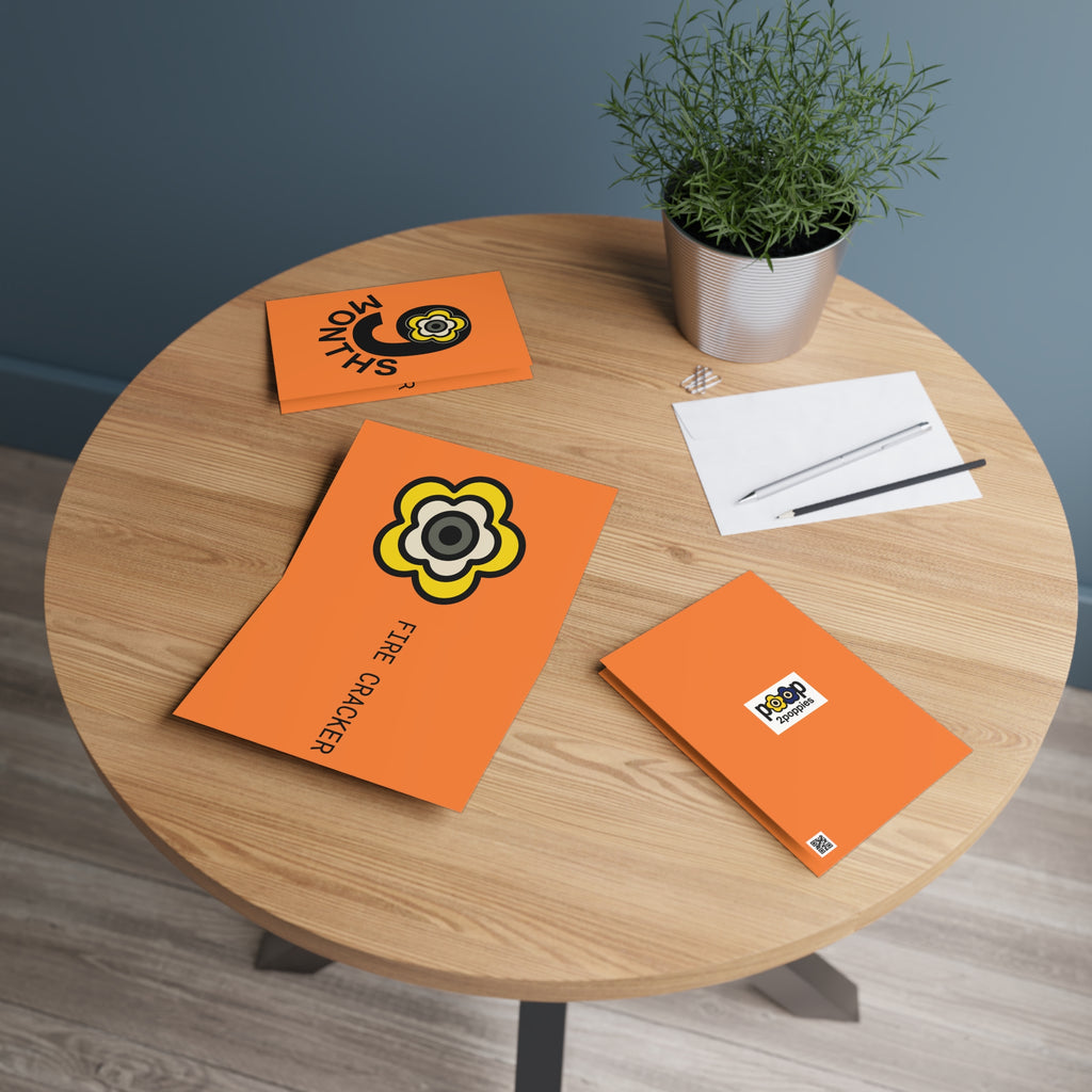 P🌺🌺P2Poppies 9 Months Milestone Greeting Card