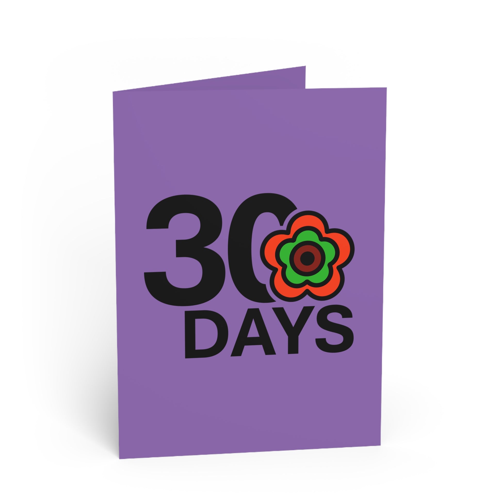 P🌺🌺P2Poppies 30 Days Milestone Greeting Card