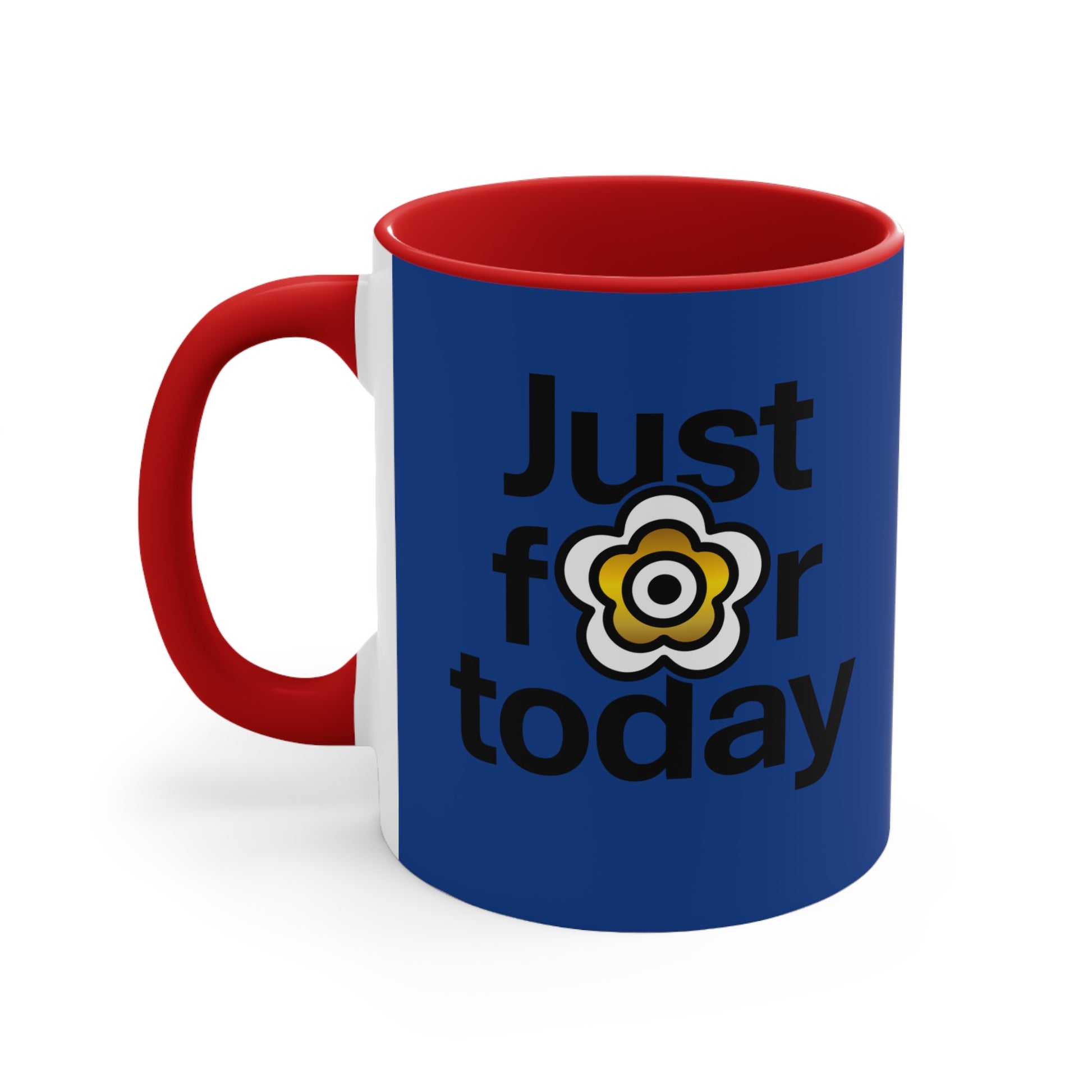 P🌺🌺P2Poppies Just for Today – Motivational Recovery Mug