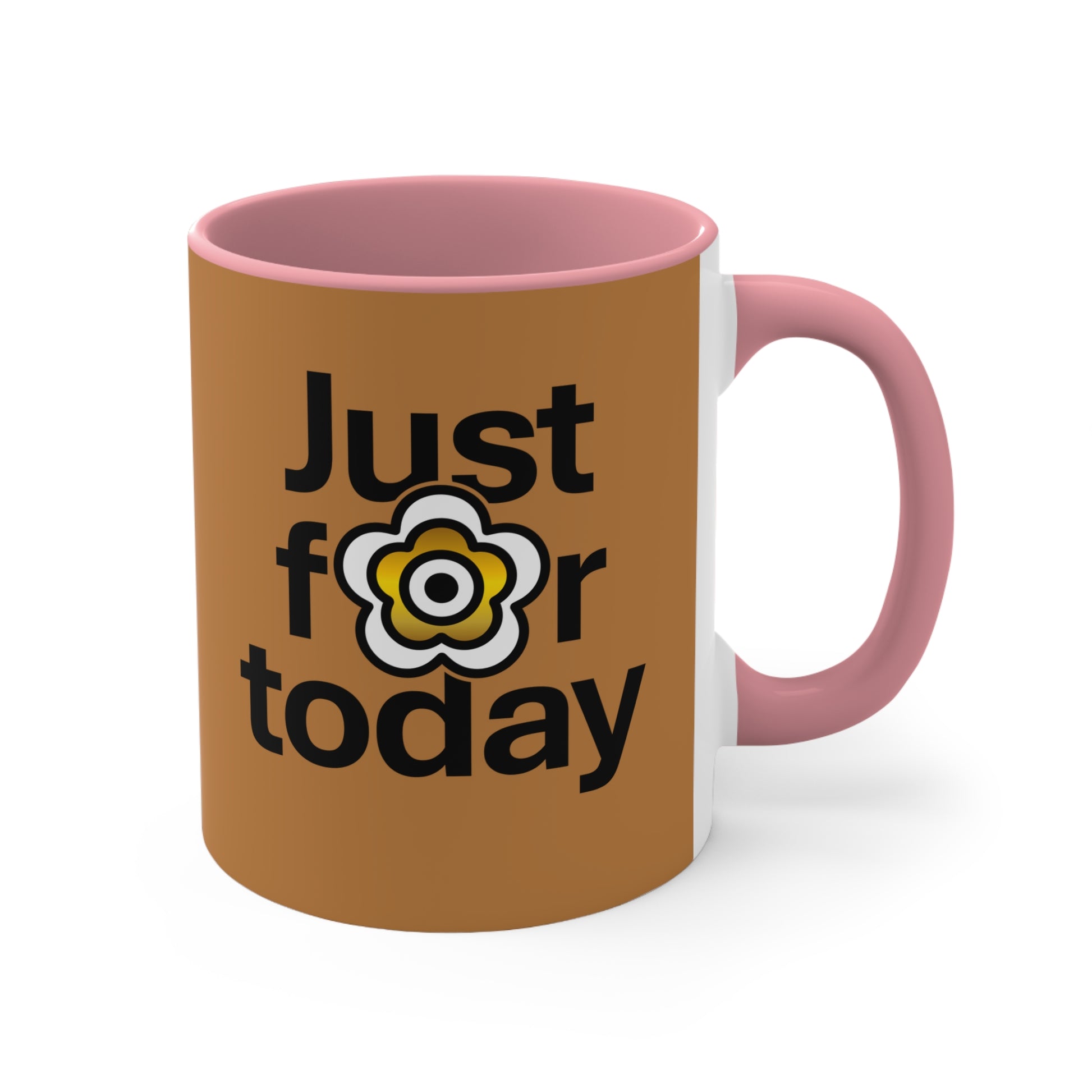 P🌺🌺P2Poppies Just for Today – Motivational Recovery Mug