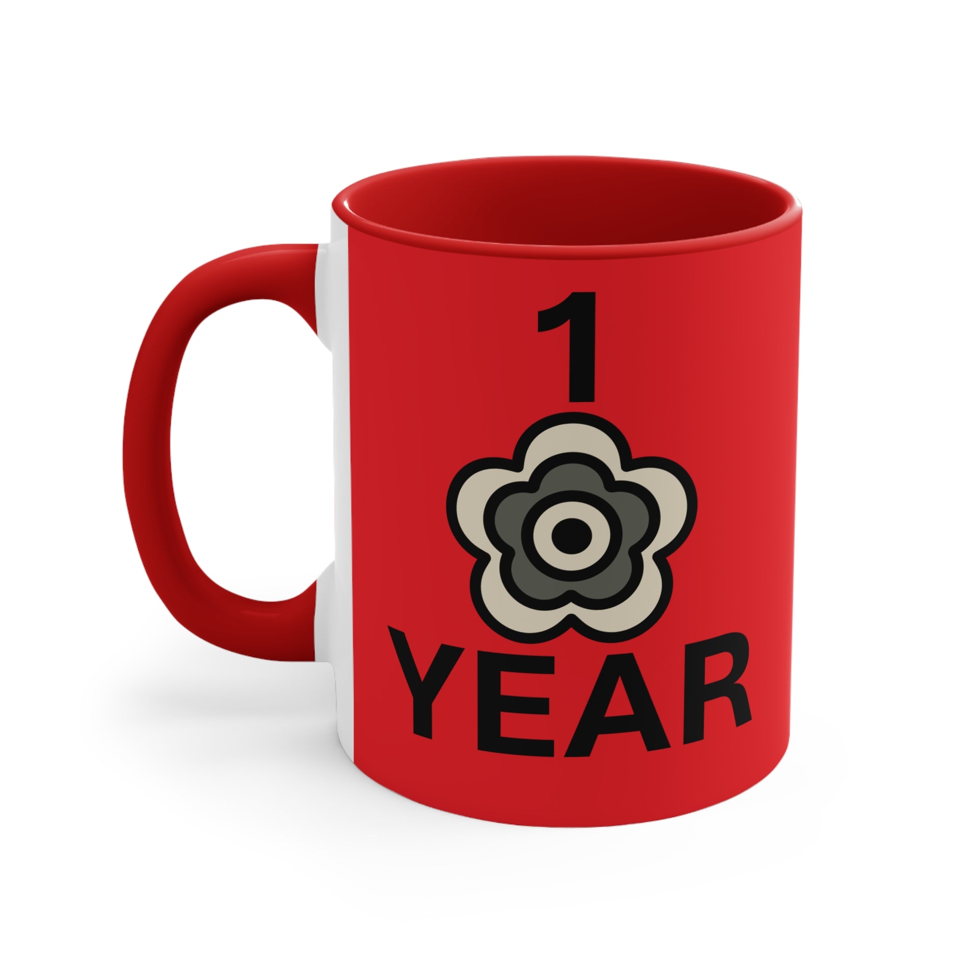 P🌺🌺P2Poppies 1 Year – Motivational Recovery Mug