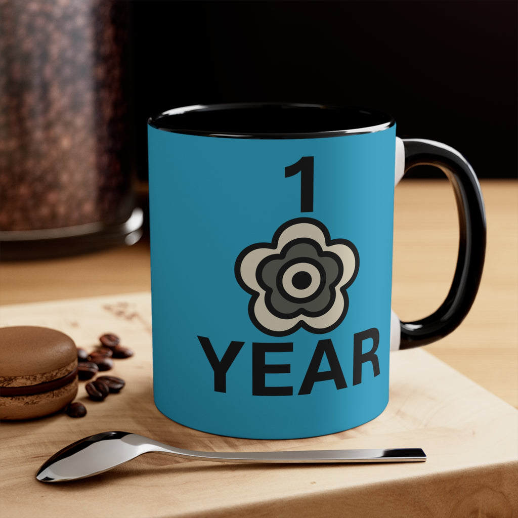 P🌺🌺P2Poppies 1 Year – Motivational Recovery Mug