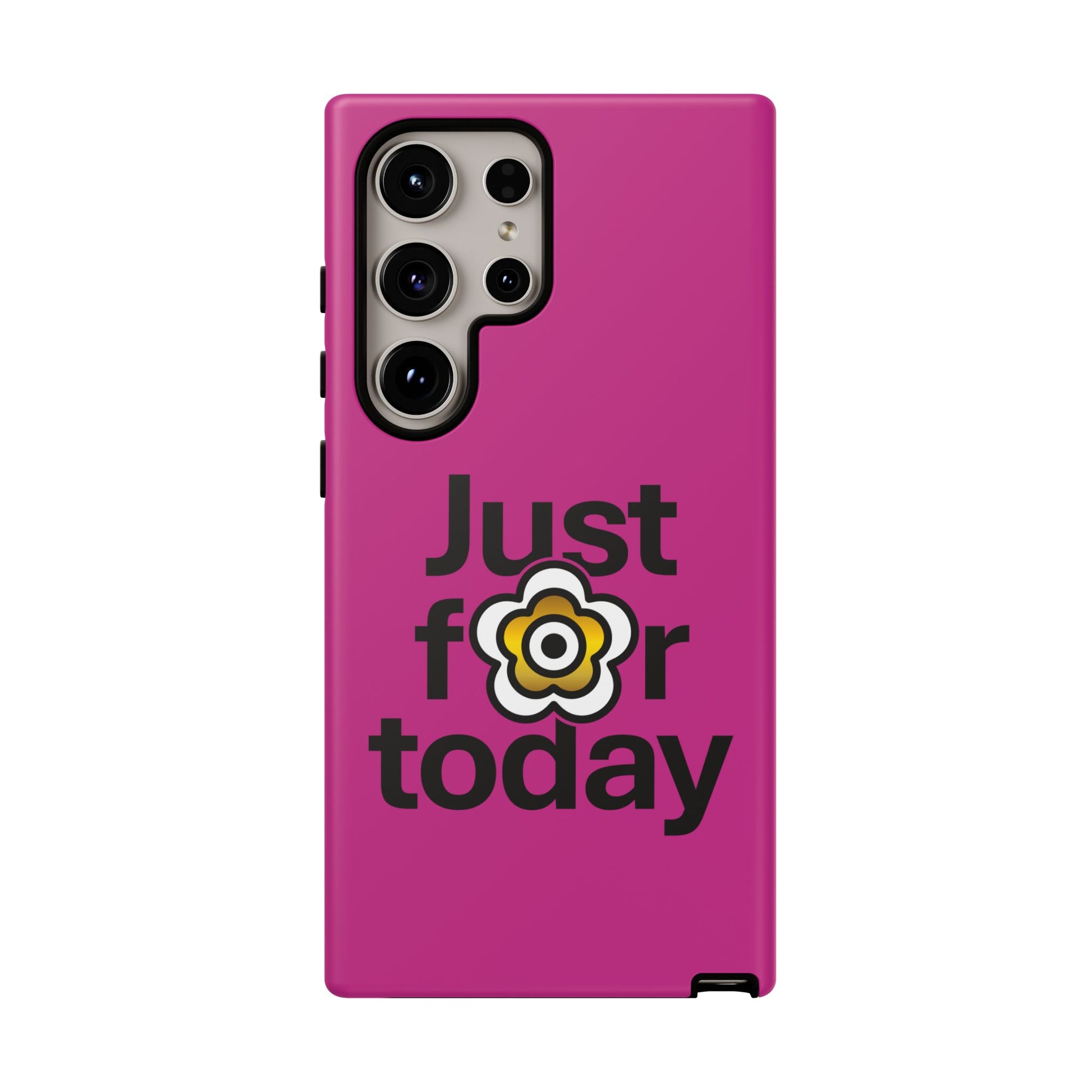 P🌺🌺P2Poppies Just for Today Samsung Phone Case – Inspirational Recovery Protection