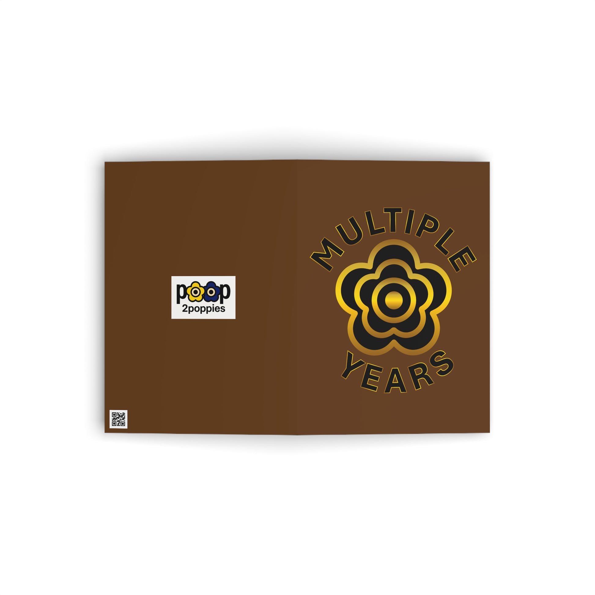 P🌺🌺P2Poppies Multiple Years Milestone Greeting Card