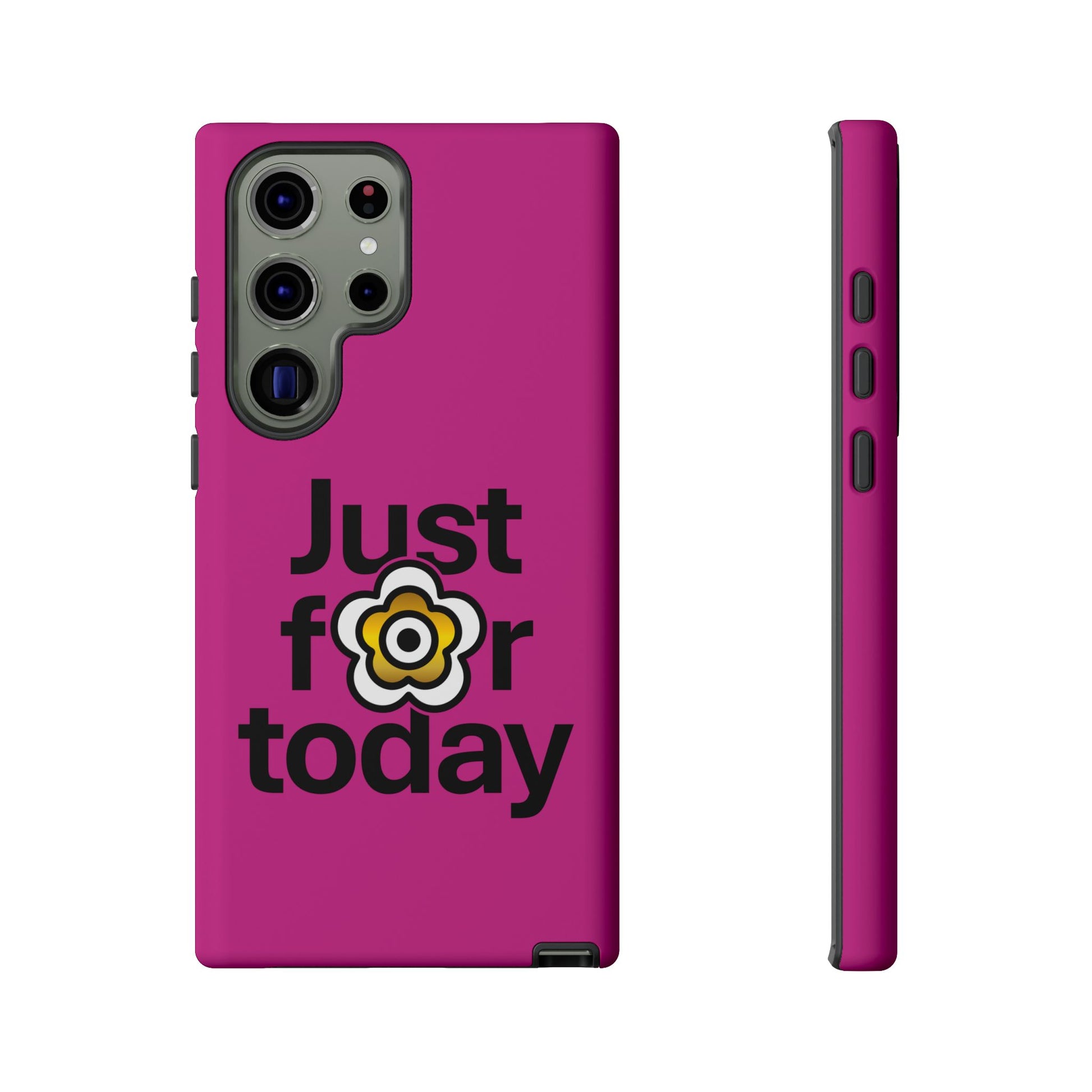 P🌺🌺P2Poppies Just for Today Samsung Phone Case – Inspirational Recovery Protection