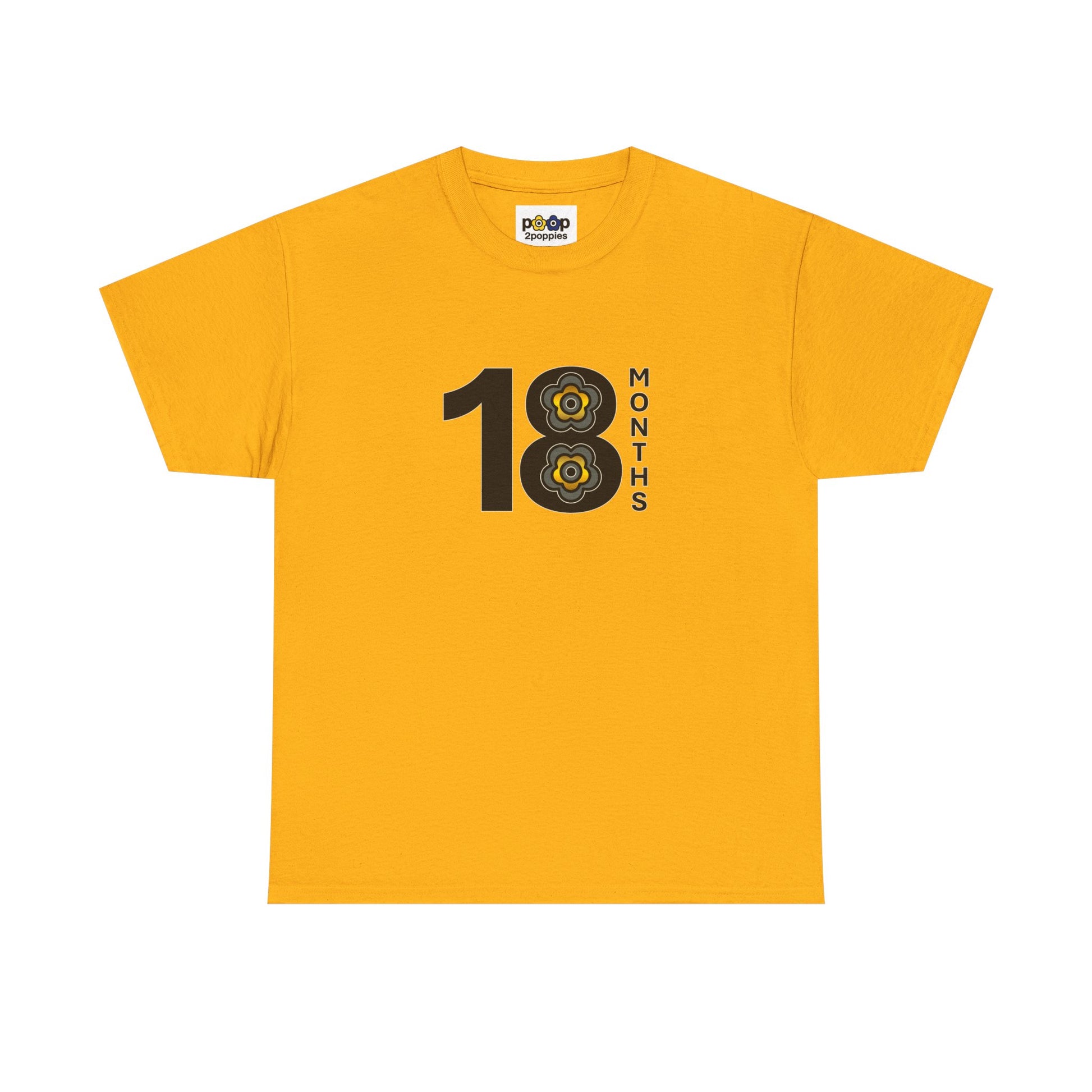 P🌺🌺P2Poppies 18 Months Sober – Motivational Recovery T-Shirt