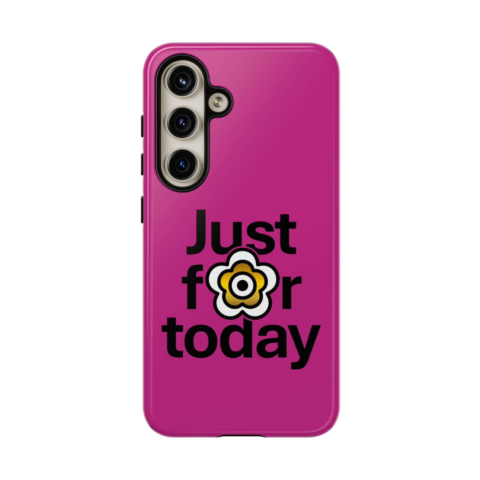 P🌺🌺P2Poppies Just for Today Samsung Phone Case – Inspirational Recovery Protection