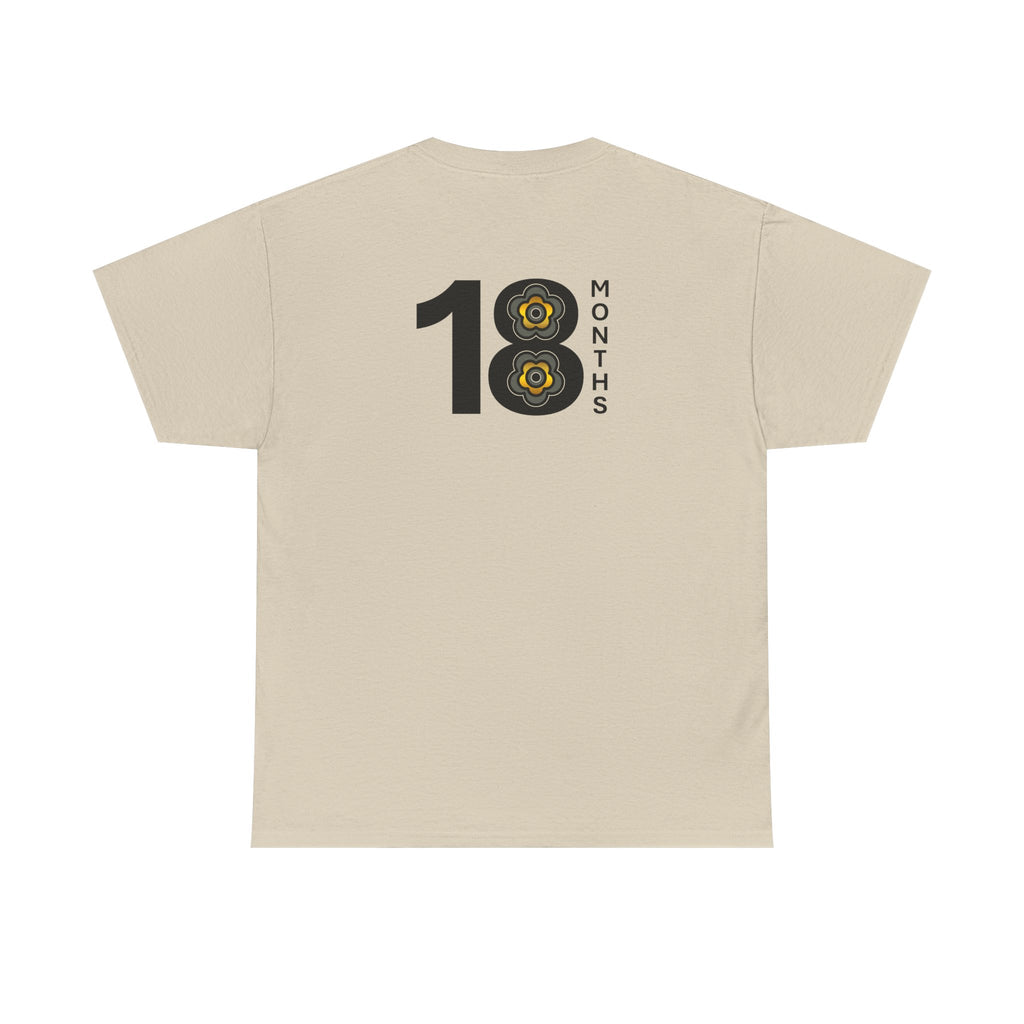 P🌺🌺P2Poppies 18 Months Sober – Motivational Recovery T-Shirt