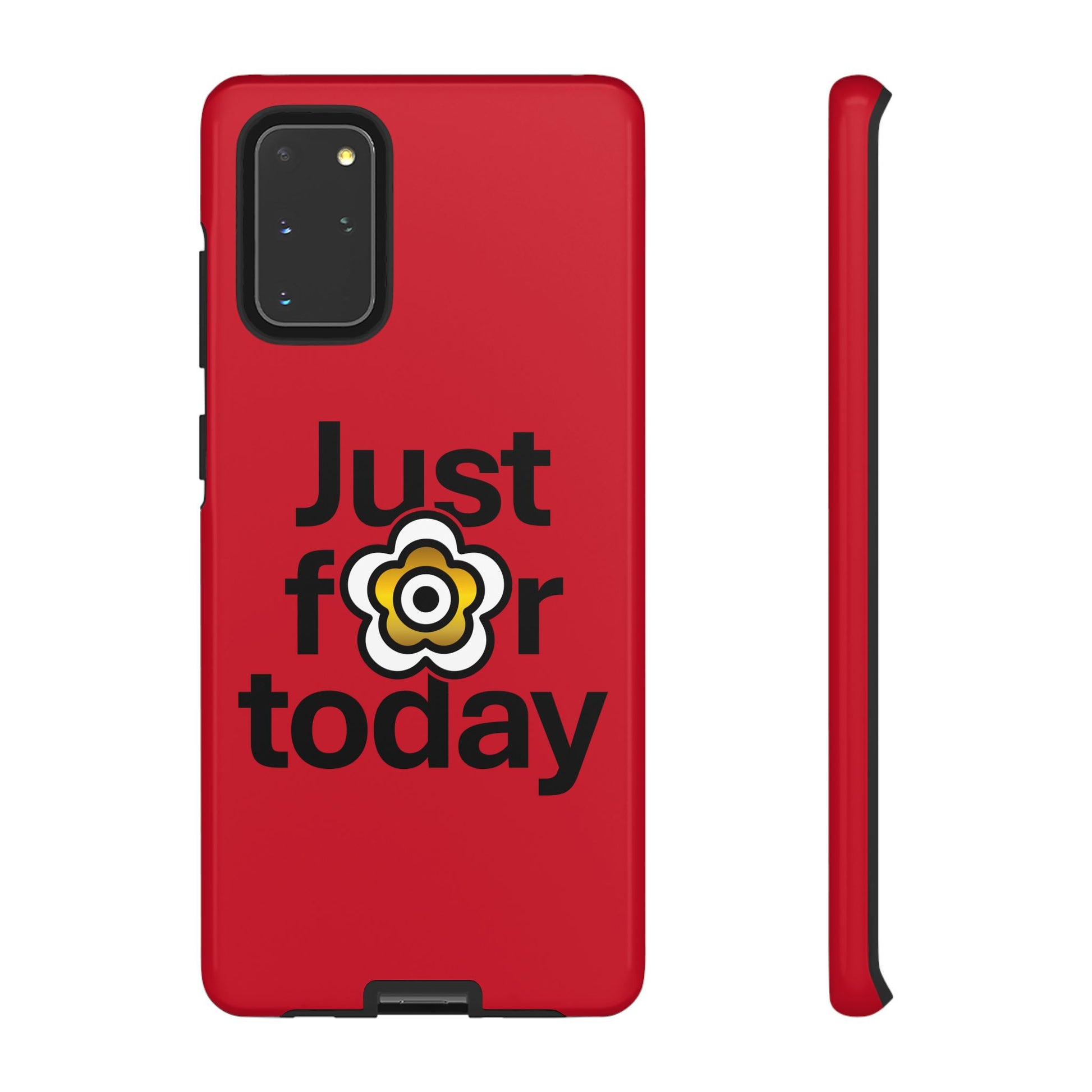 P🌺🌺P2Poppies Just for Today Samsung Phone Case – Inspirational Recovery Protection