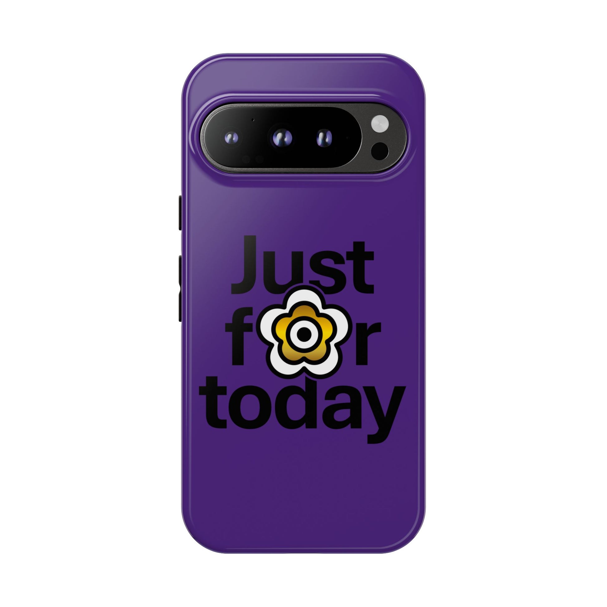 P🌺🌺P2Poppies Just for Today Google Phone Case – Inspirational Recovery Protection