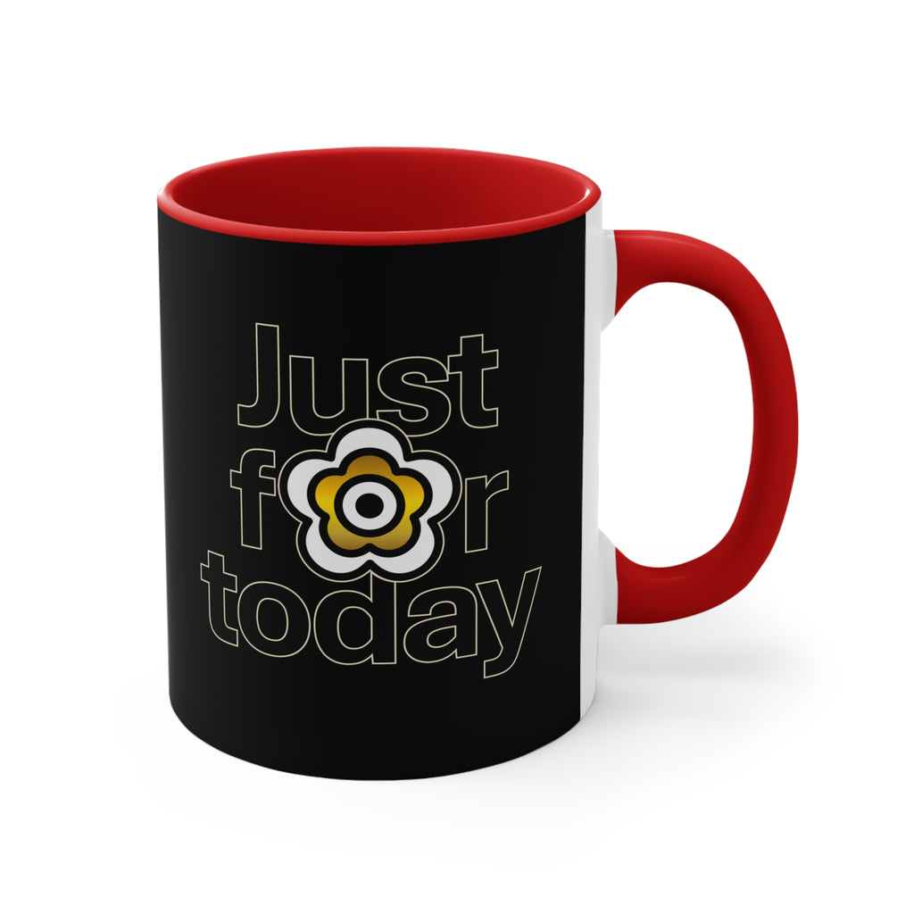 P🌺🌺P2Poppies Just for Today – Motivational Recovery Mug