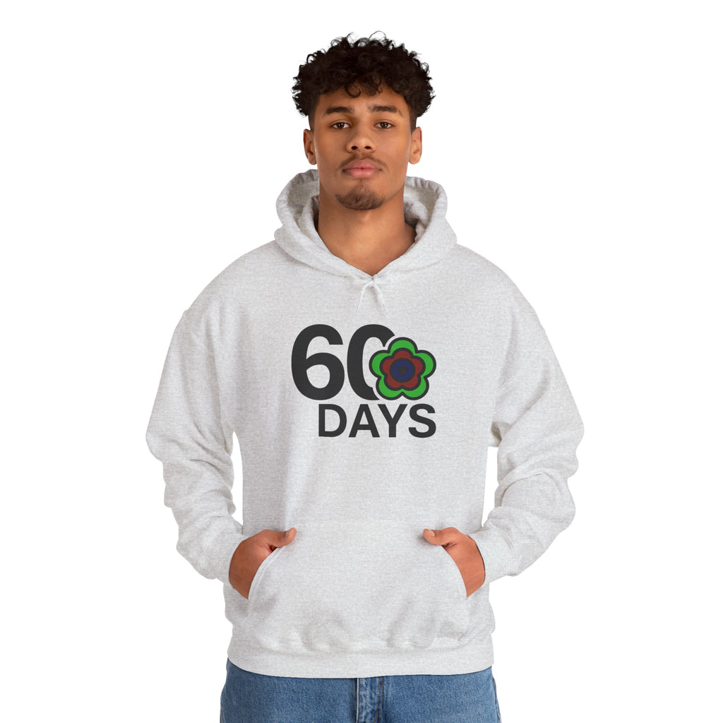 P🌺🌺P2Poppies 60 Days Sober Hoodie – Recovery Milestone Sweatshirt