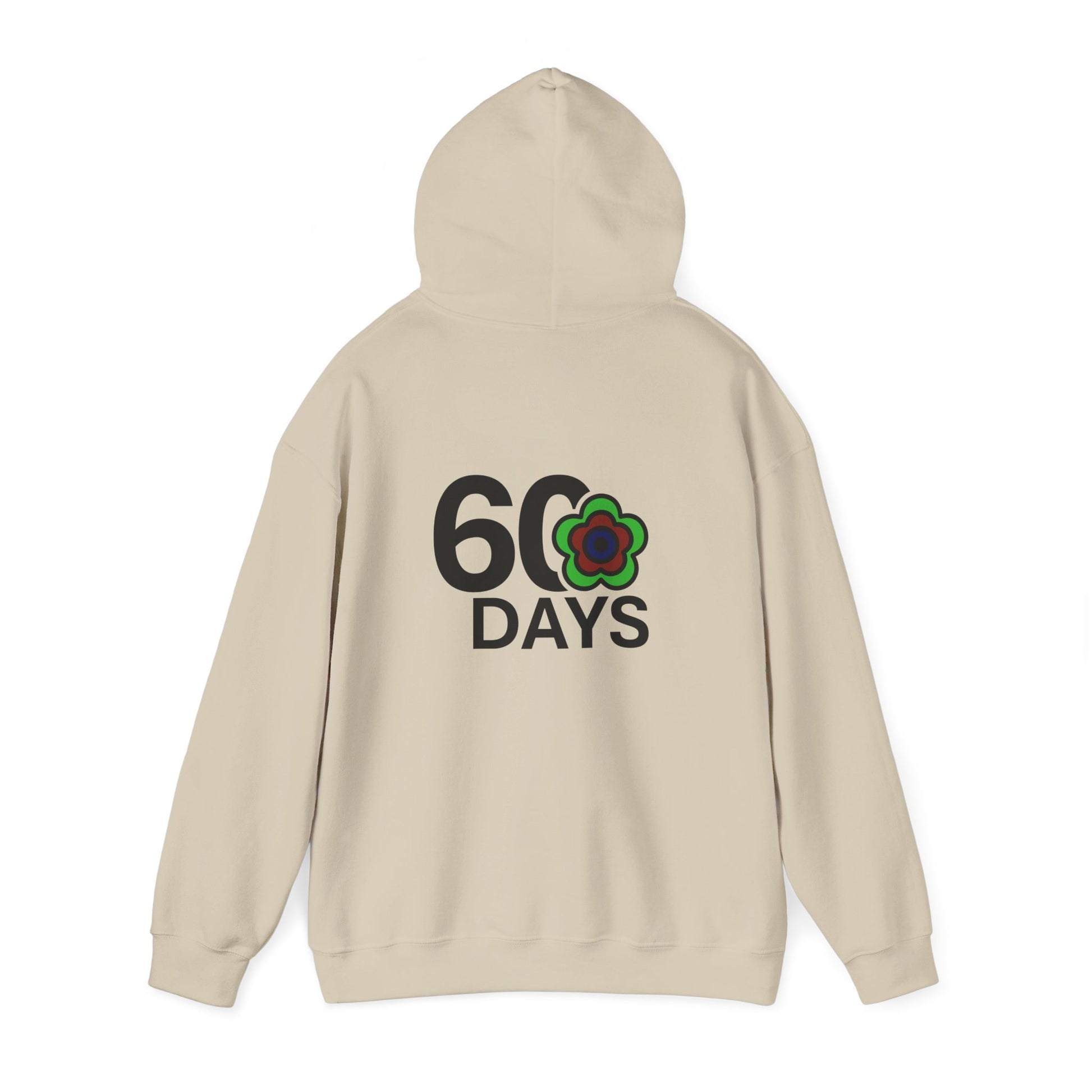 P🌺🌺P2Poppies 60 Days Sober Hoodie – Recovery Milestone Sweatshirt