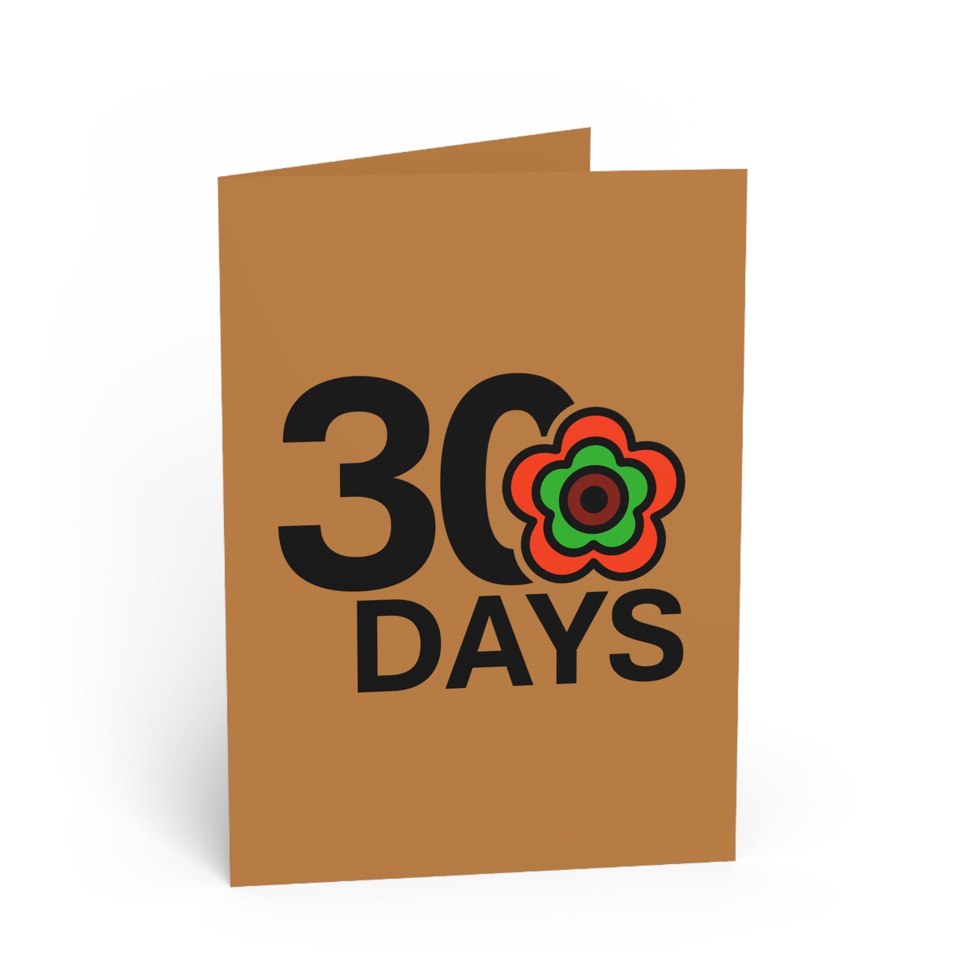 P🌺🌺P2Poppies 30 Days Milestone Greeting Card