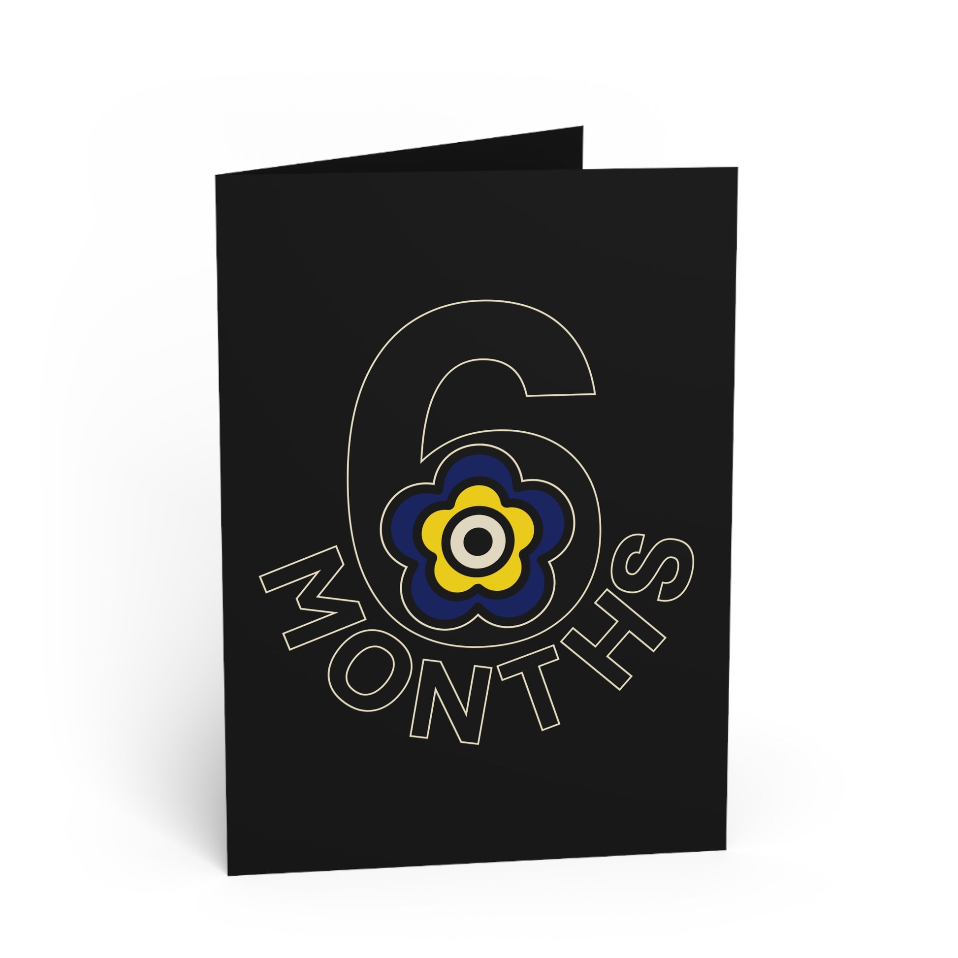 P🌺🌺P2Poppies 6 Months Milestone Greeting Card