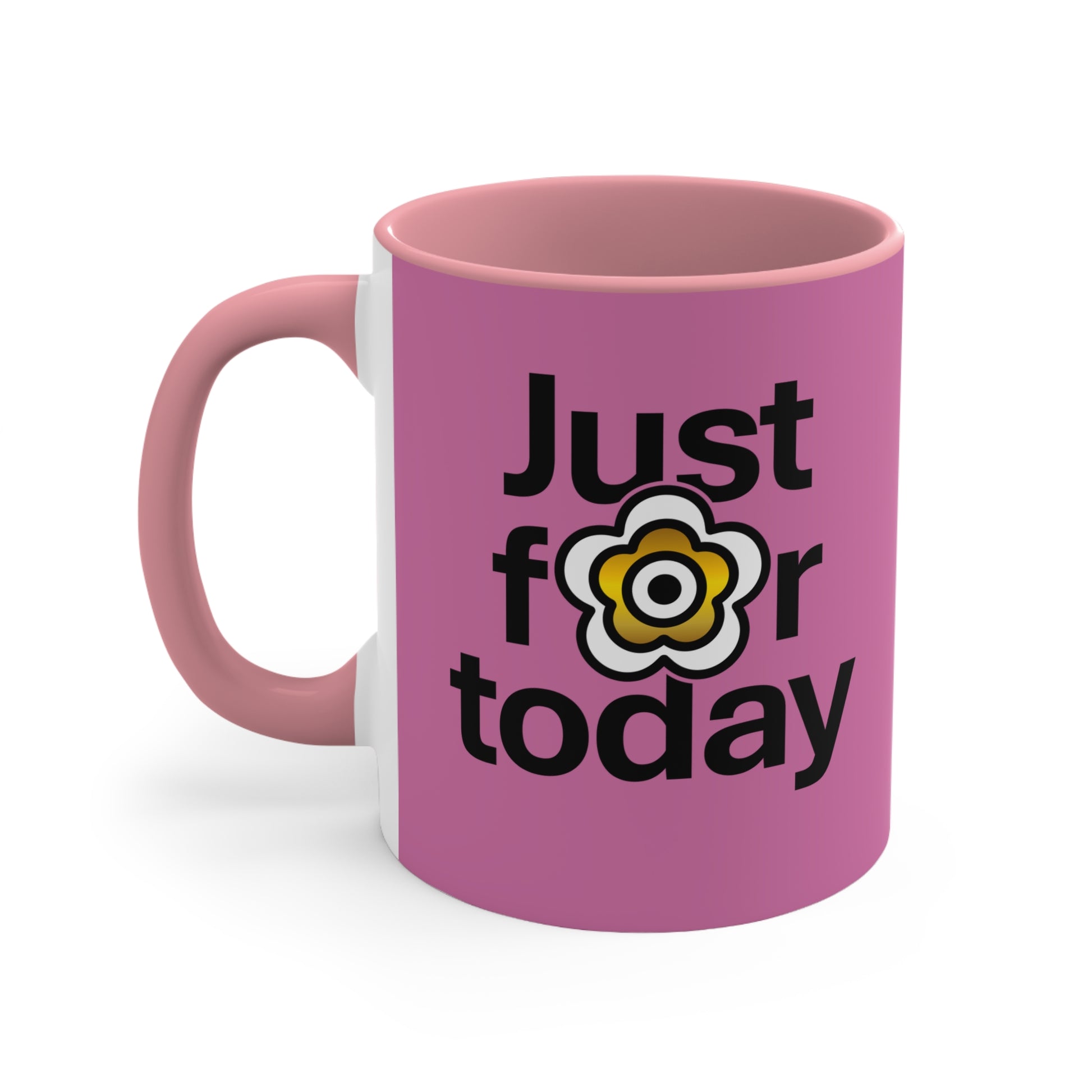 P🌺🌺P2Poppies Just for Today – Motivational Recovery Mug