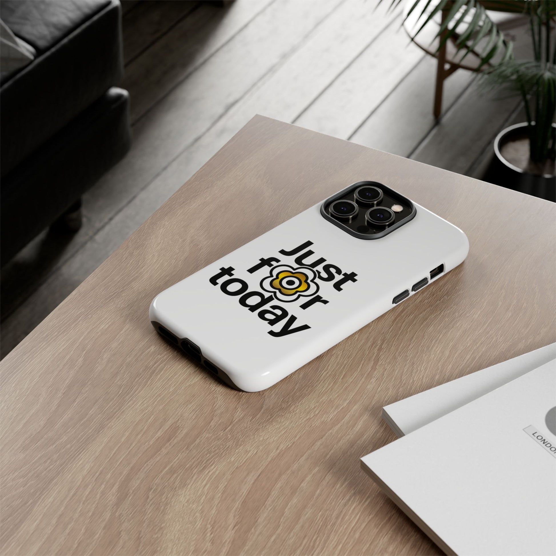 P🌺🌺P2Poppies Just for Today i-Phone Case – Inspirational Recovery Protection