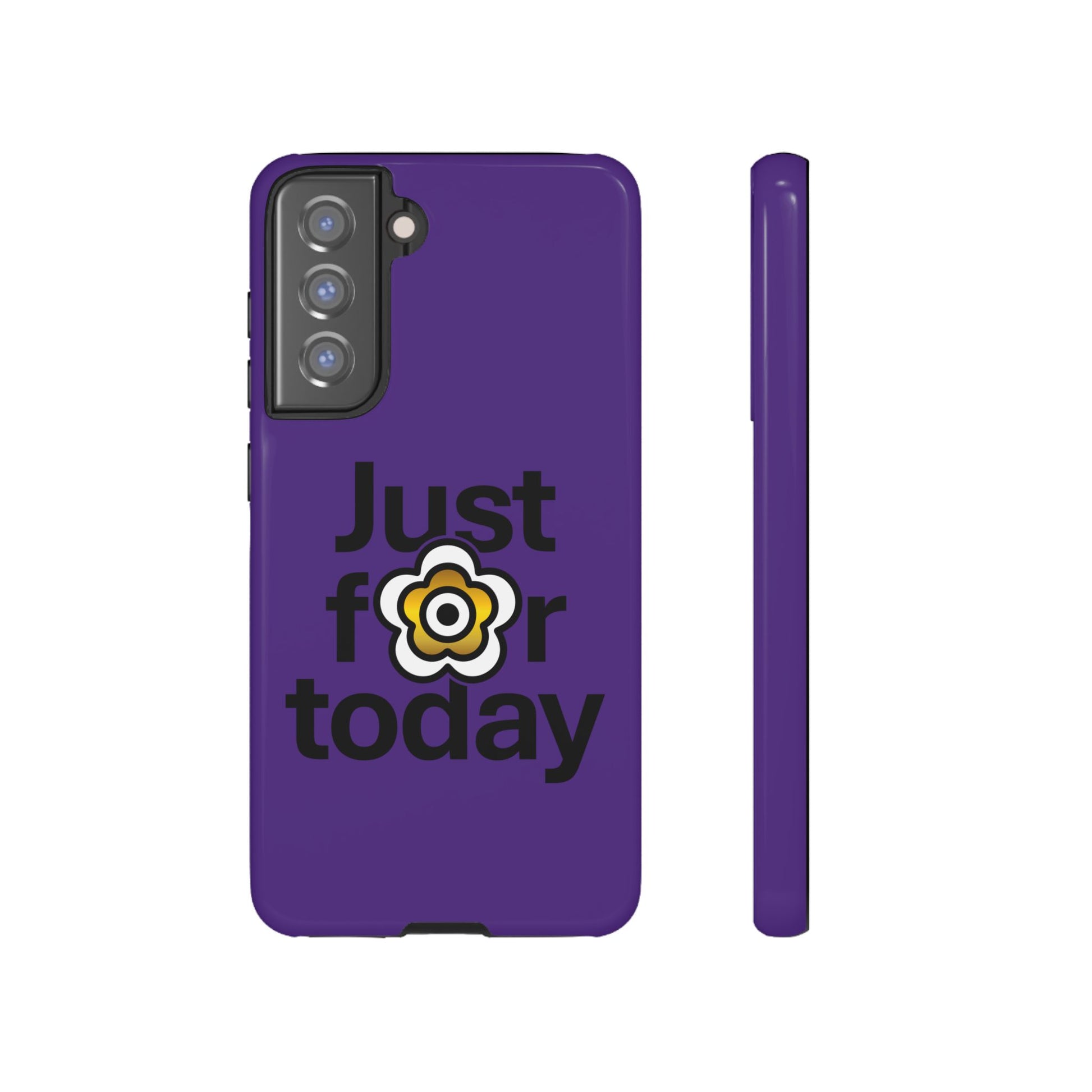 P🌺🌺P2Poppies Just for Today Samsung Phone Case – Inspirational Recovery Protection