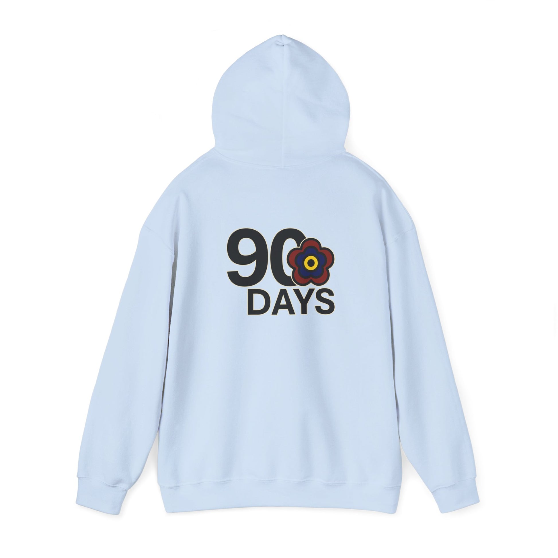 P🌺🌺P2Poppies 90 Days Sober Hoodie – Recovery Milestone Sweatshirt