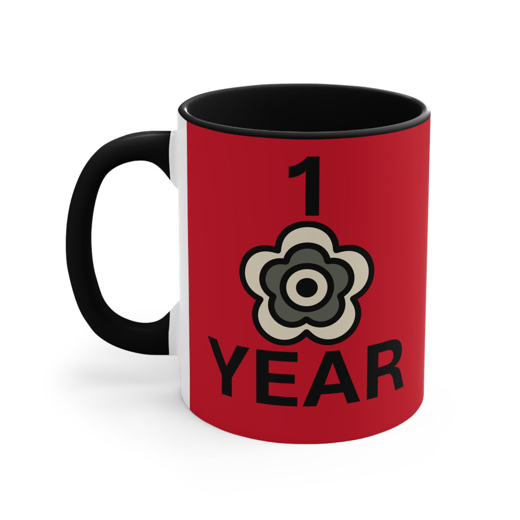 P🌺🌺P2Poppies 1 Year – Motivational Recovery Mug