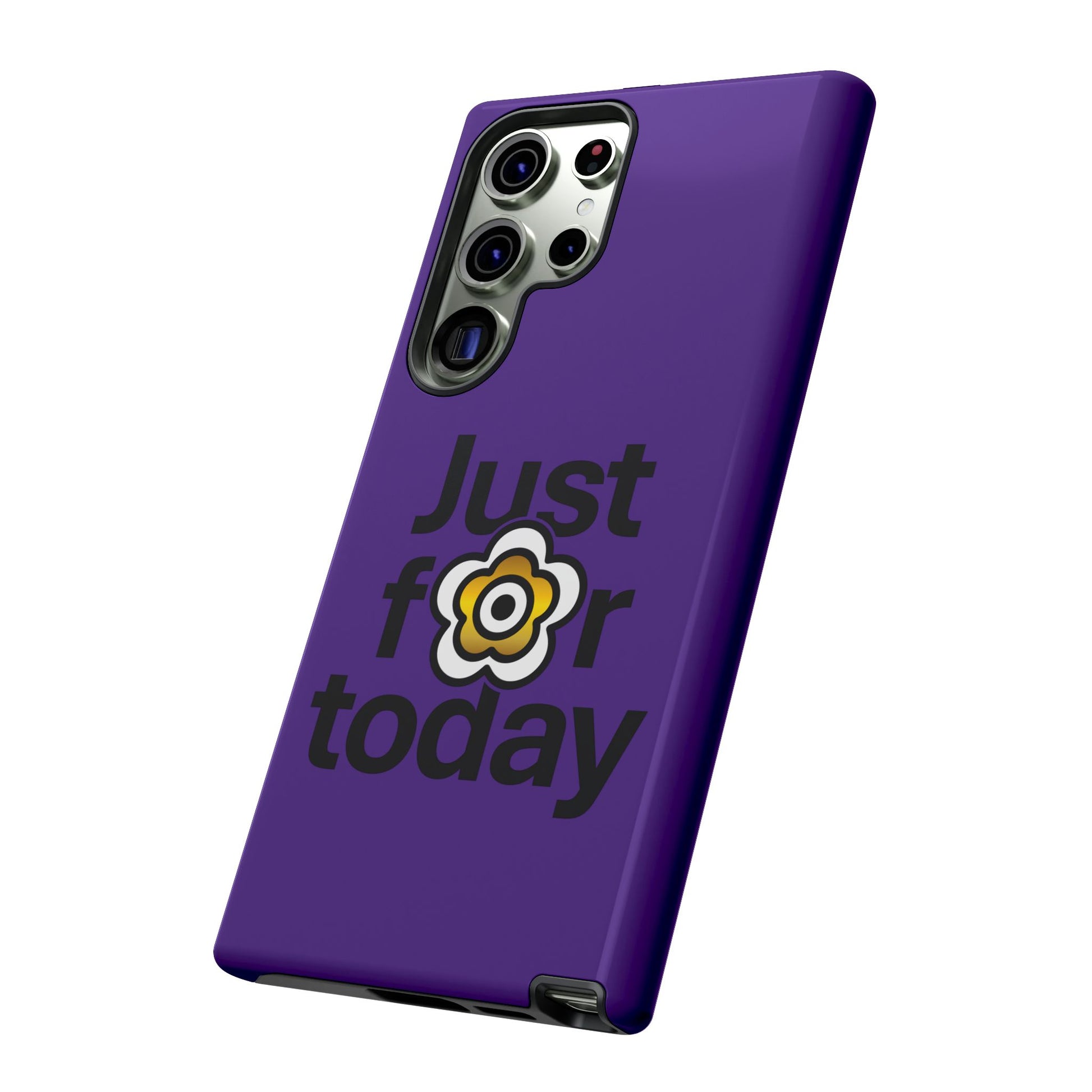 P🌺🌺P2Poppies Just for Today Samsung Phone Case – Inspirational Recovery Protection