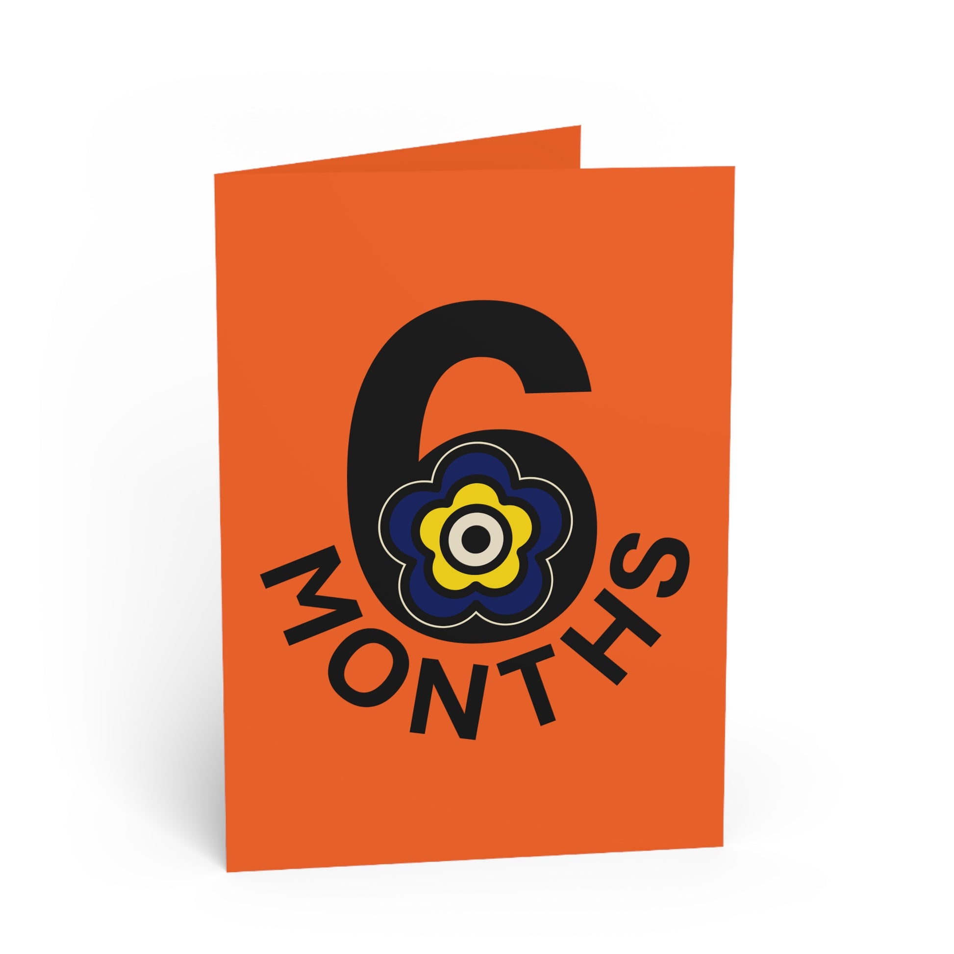 P🌺🌺P2Poppies 6 Months Milestone Greeting Card